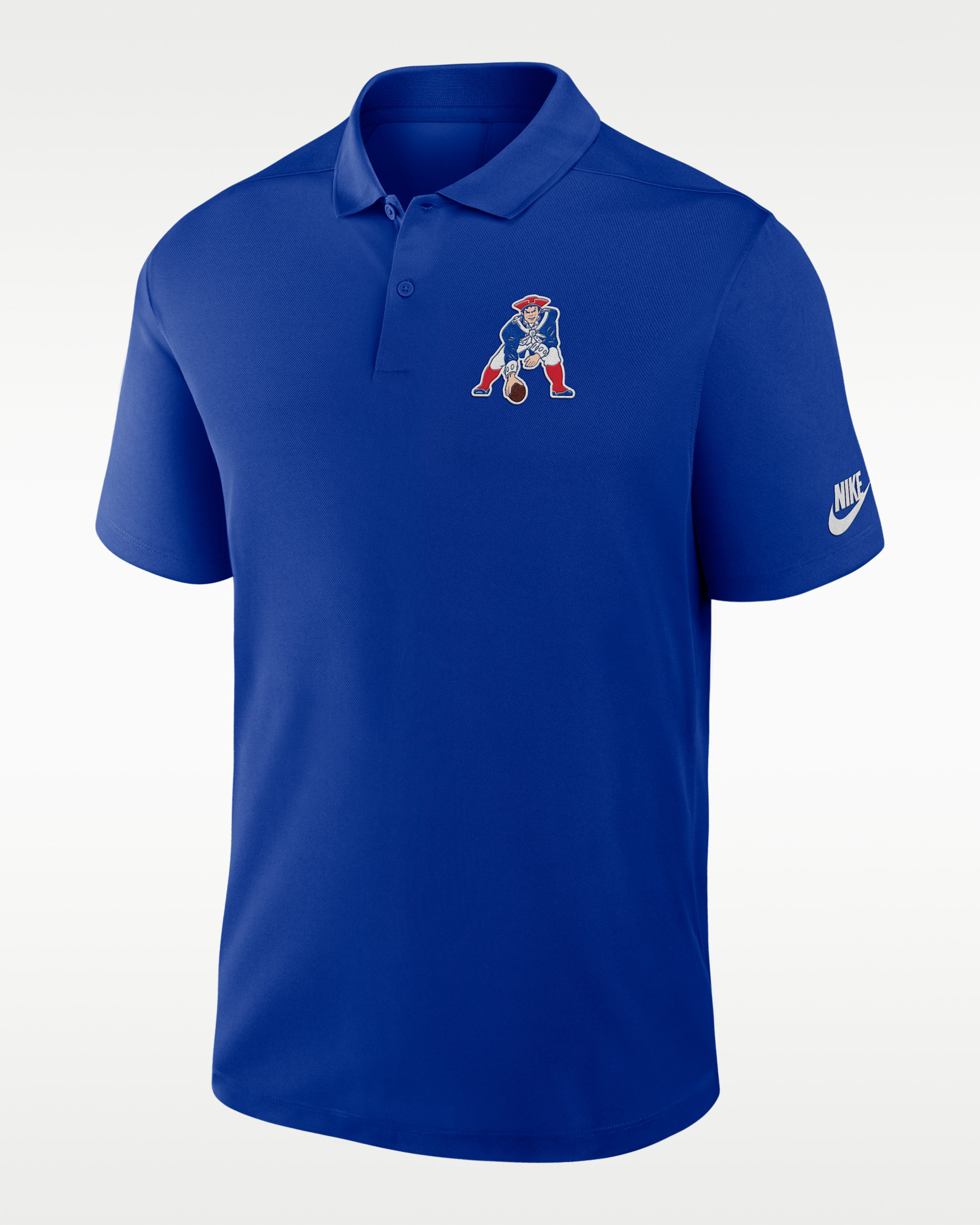 New England Patriots Rewind Victory Men's Nike Dri-FIT NFL Polo - Royal