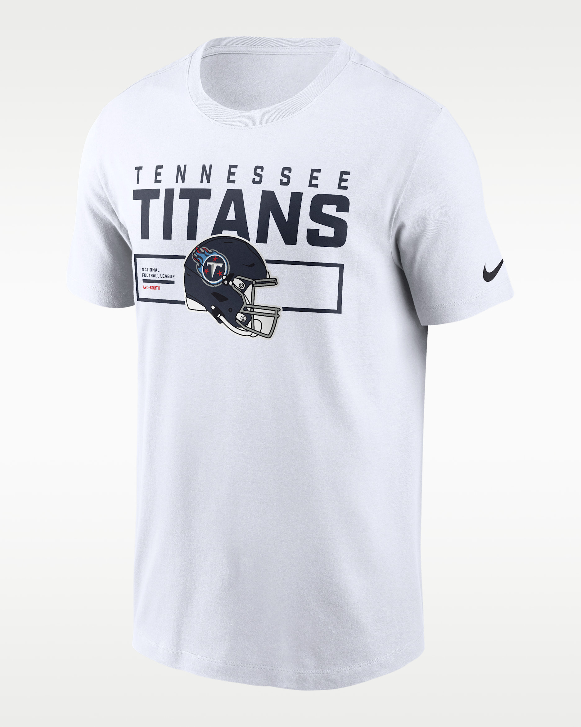 Playera Nike de la NFL para hombre Tennessee Titans Helmet Essential - Blanco