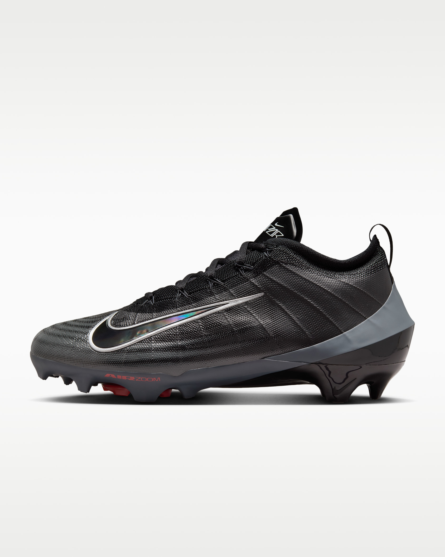 Nike Vapor Elite 1 Football Cleats - Black/Dark Grey/Bright Crimson/Black