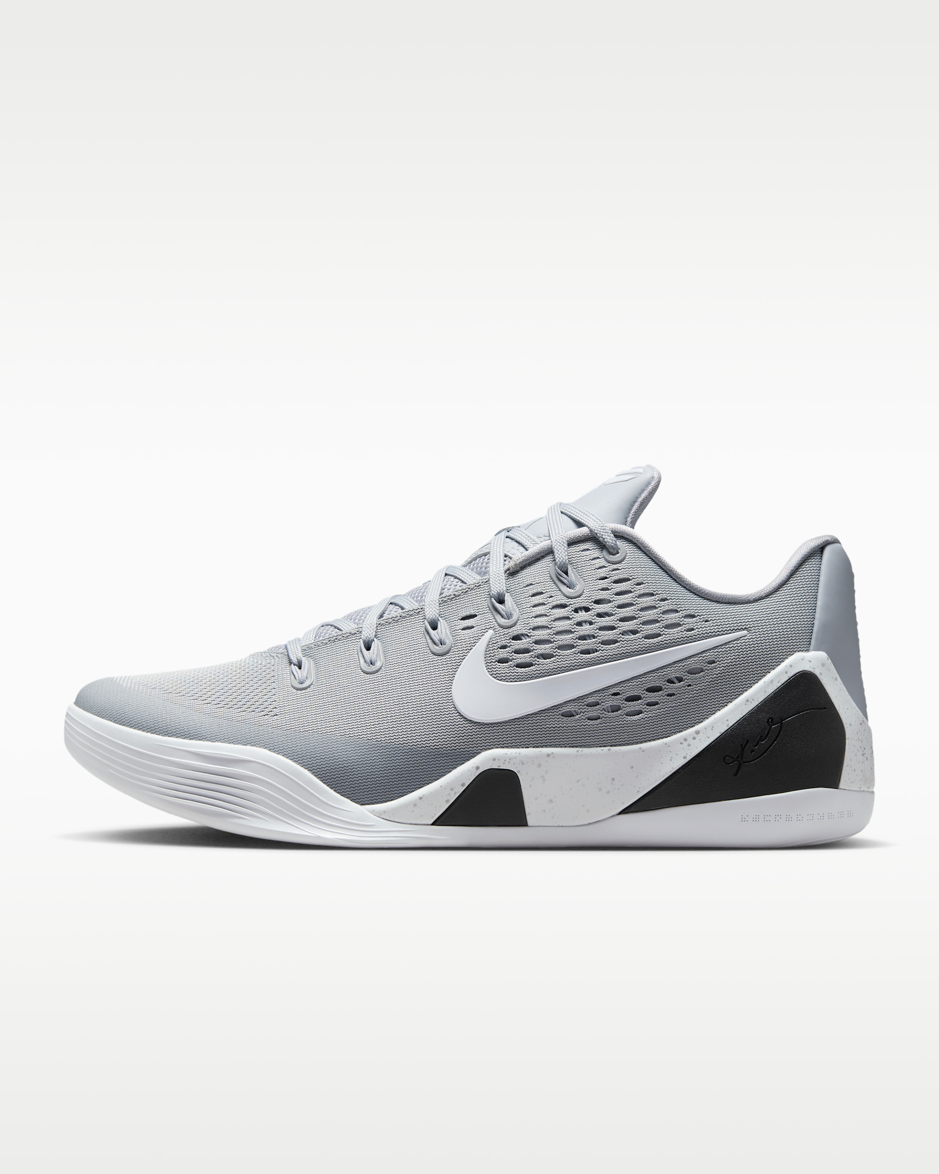 Kobe IX Elite Low EM Protro Basketball Shoes - Wolf Grey/White/White