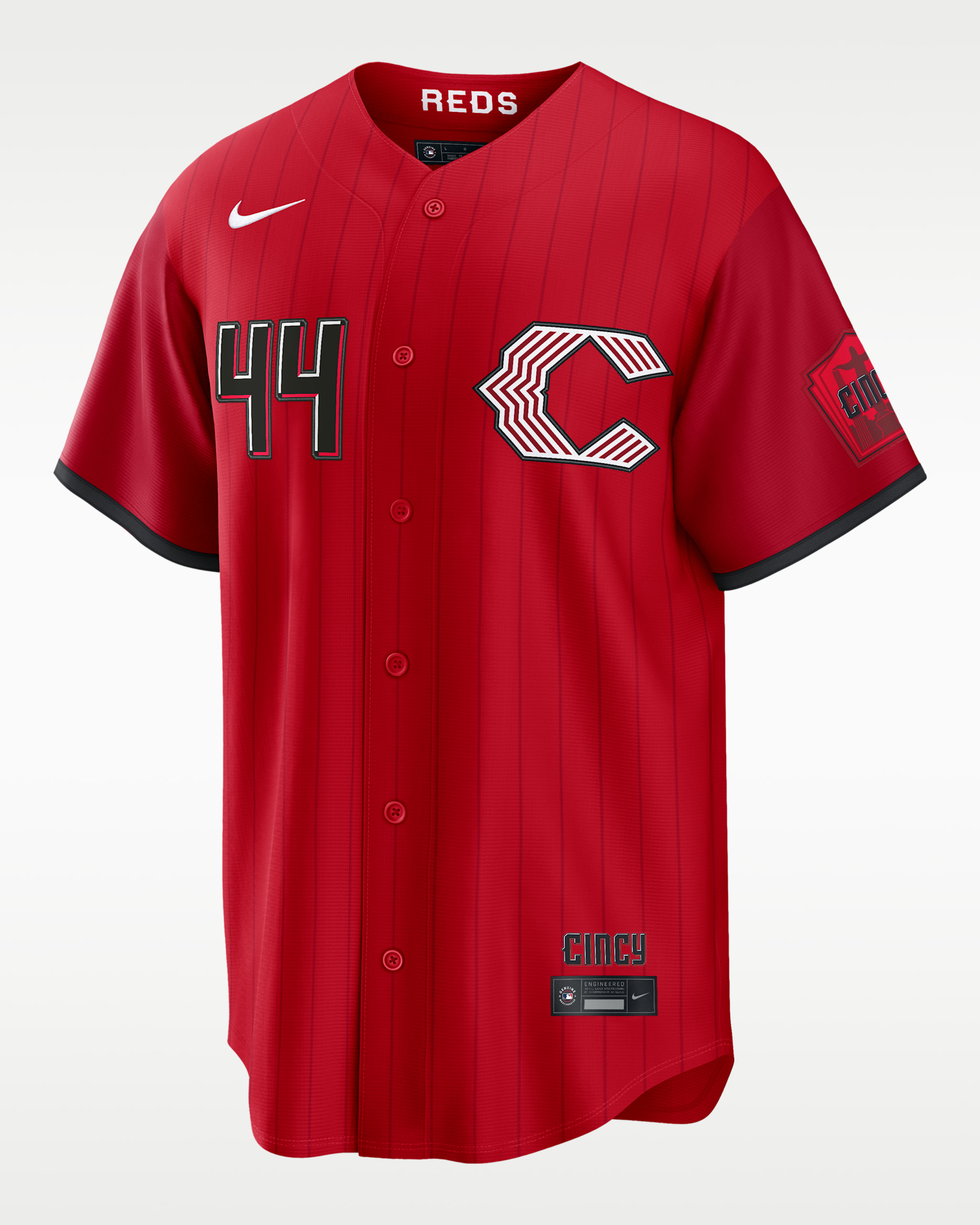 Elly De La Cruz Cincinnati Reds City Connect Men's Nike MLB Stadium Jersey - Red