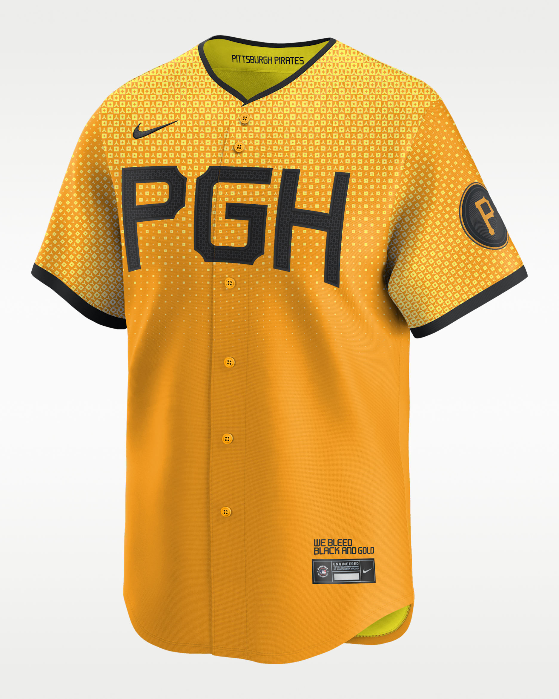 Jersey Nike Dri-FIT ADV de la MLB Limited Willie Stargell Pittsburgh Pirates City Connect - Amarillo
