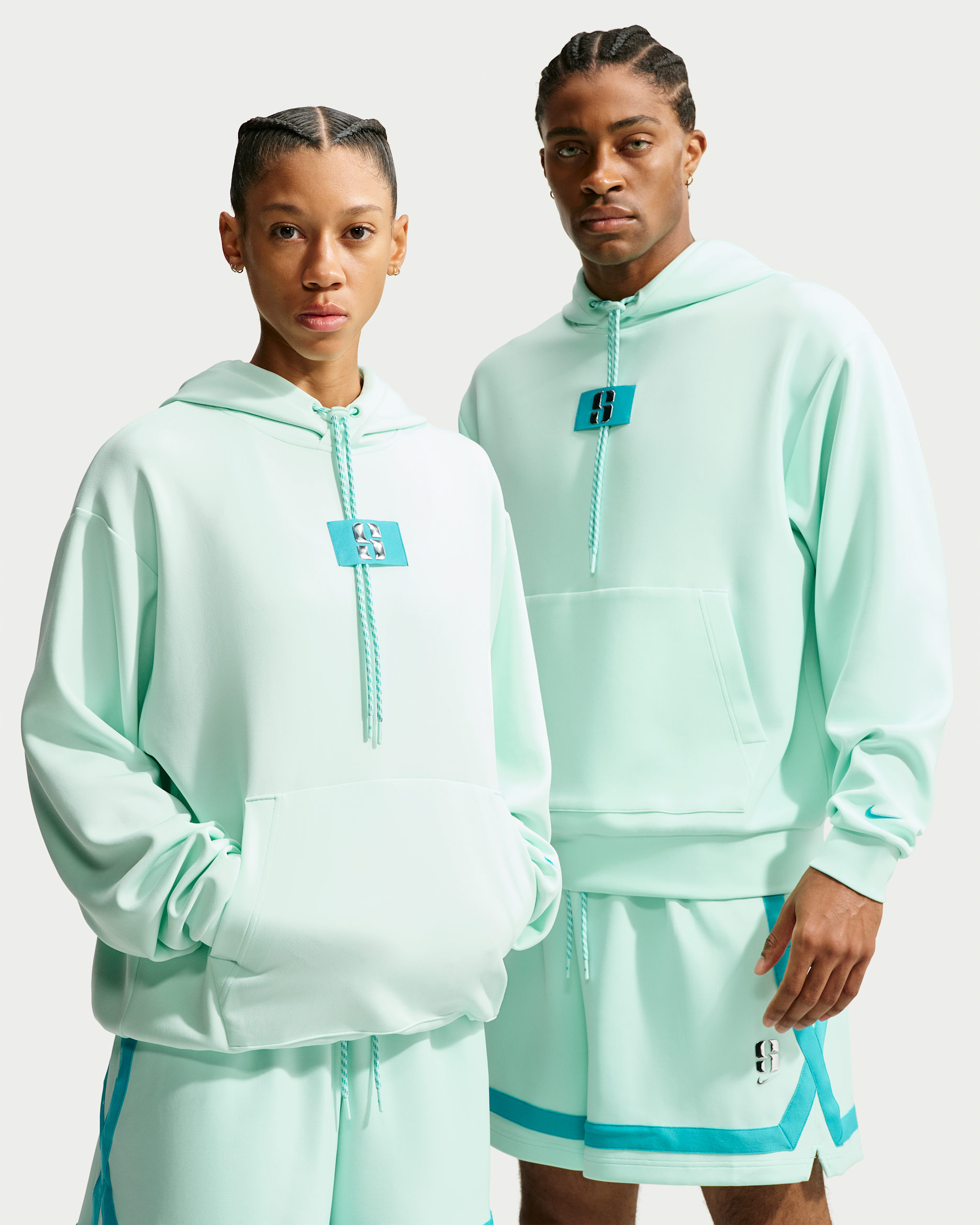 Sabrina Standard Issue Dri-FIT Basketball Hoodie - Mint Foam/Ice Silver/Dusty Cactus