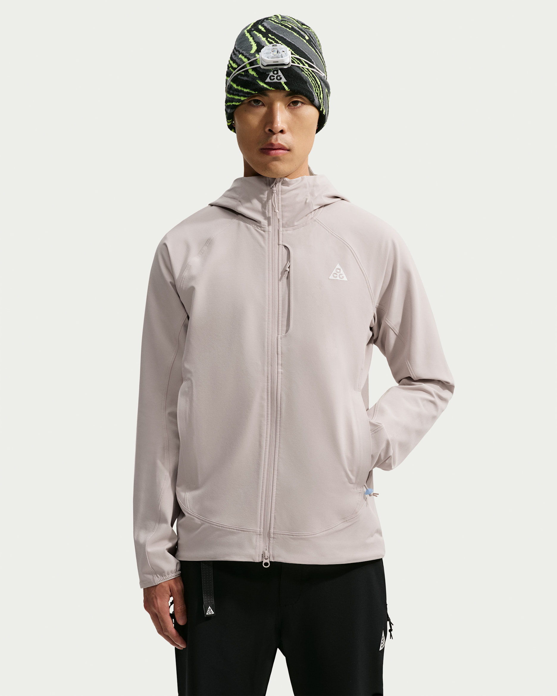 ACG Cloud Trekker Men's Full-Zip Hiking Jacket - Cream II/Light Orewood Brown/Summit White