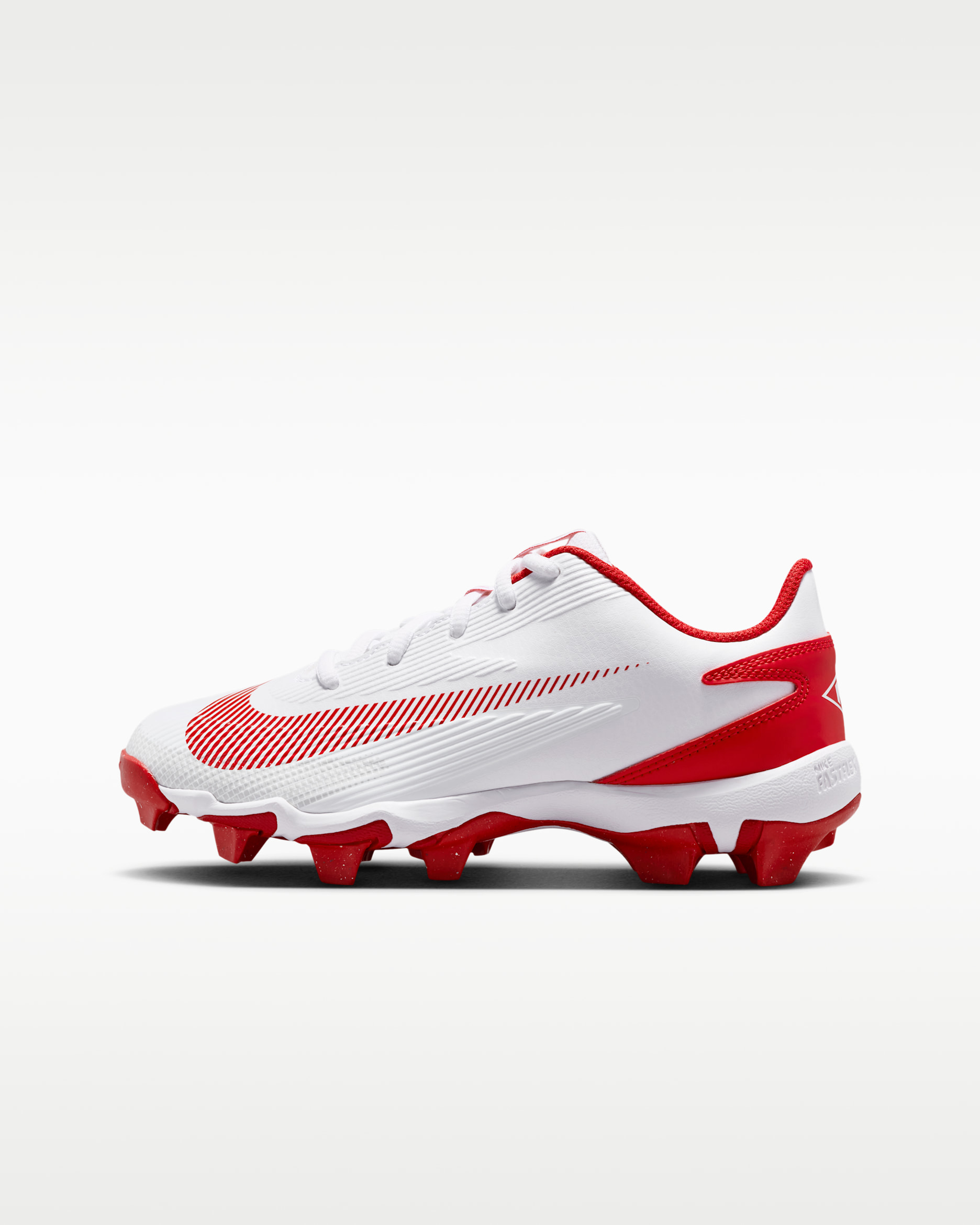 Nike Diamond Clutch Big Kids' Baseball Cleats - White/Gym Red/Phantom/University Red