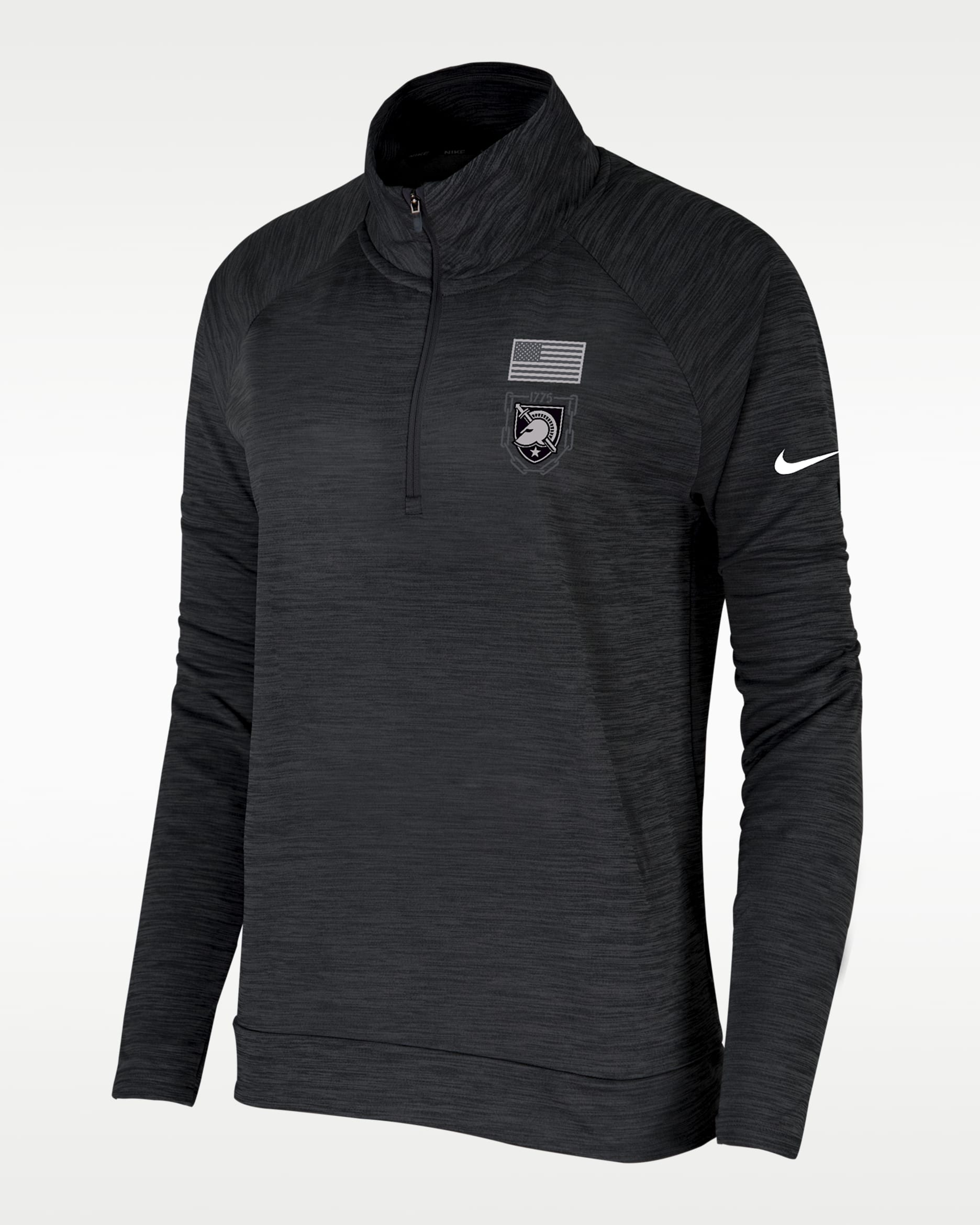 Army Pacer Women's Nike Dri-FIT College 1/4-Zip Top - Black