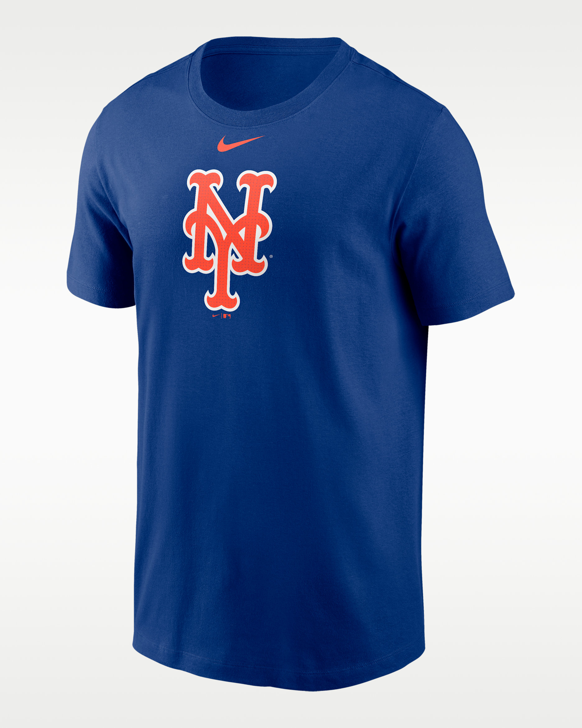 New York Mets Fuse Large Logo Men's Nike MLB T-Shirt - Rush Blue