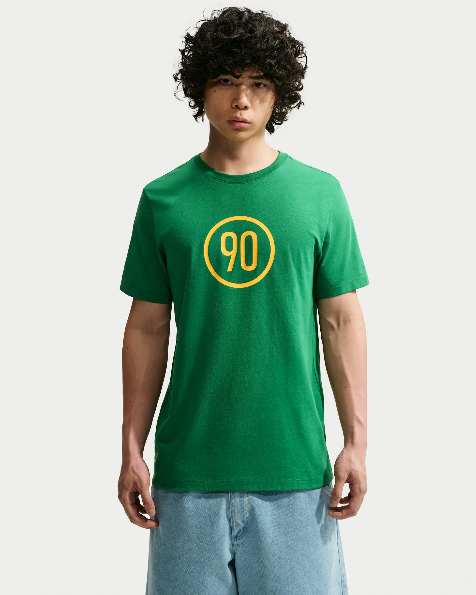 Playera de fútbol para hombre Nike Total 90 - Verde pino