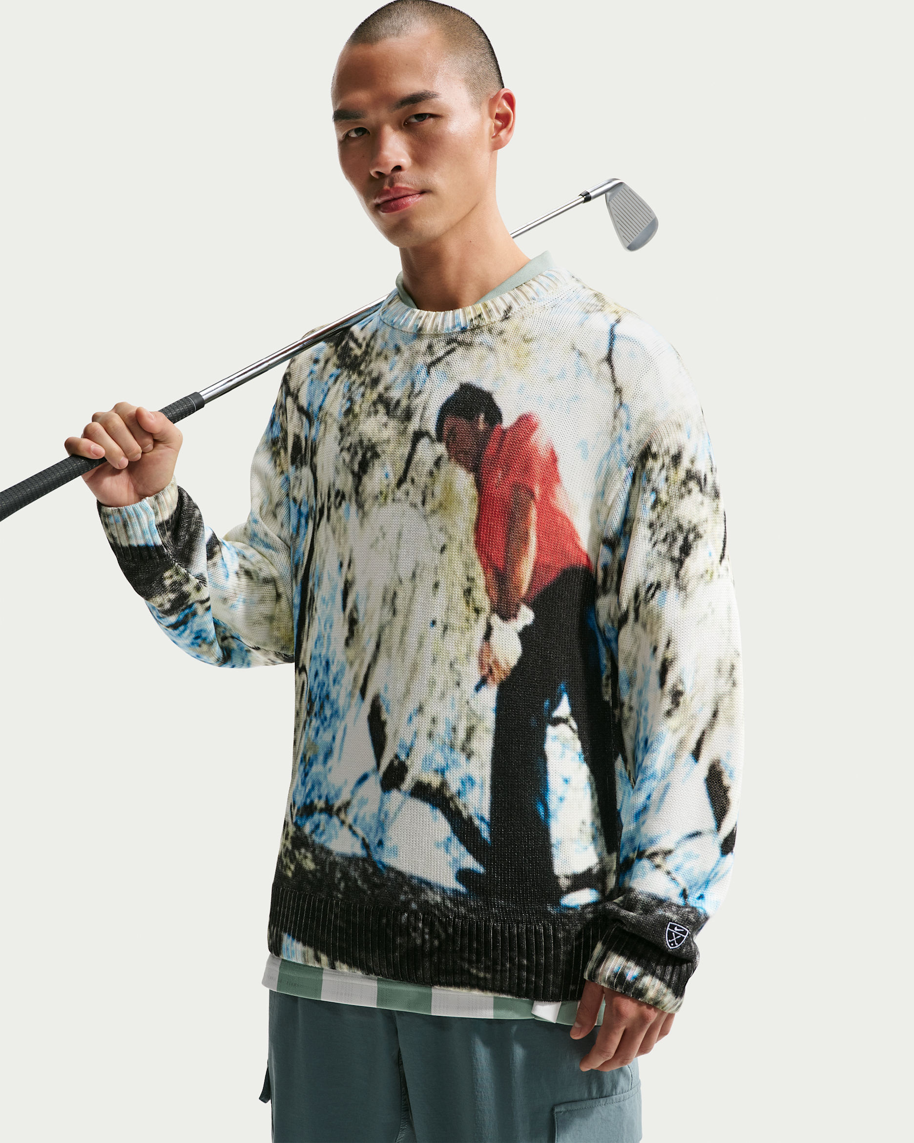 Nike Fairway Fresh Men's Crew-Neck Golf Top - White