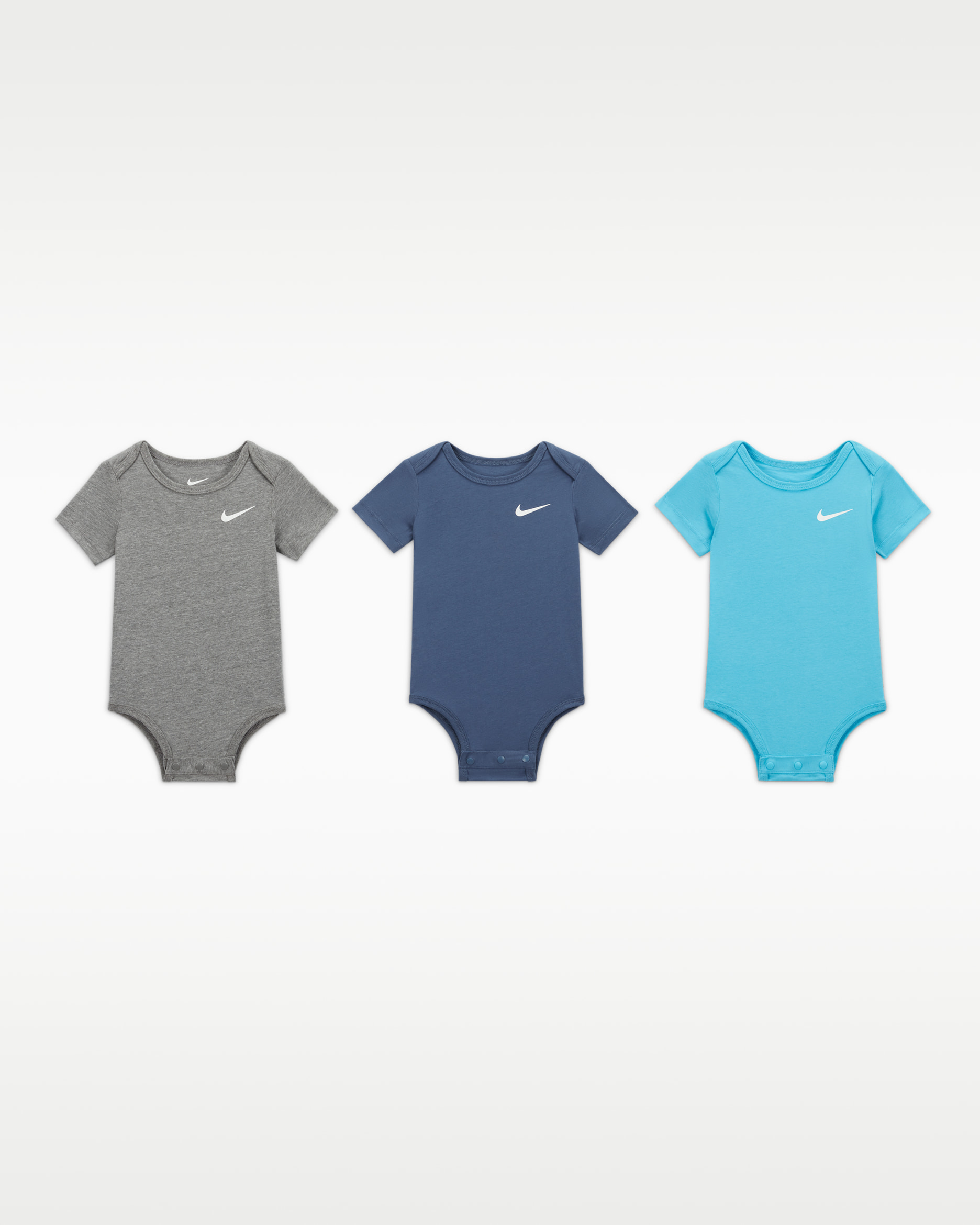 Nike Bodies Swoosh (3 unidades) - Bebé (0-9 M) - Multicolor
