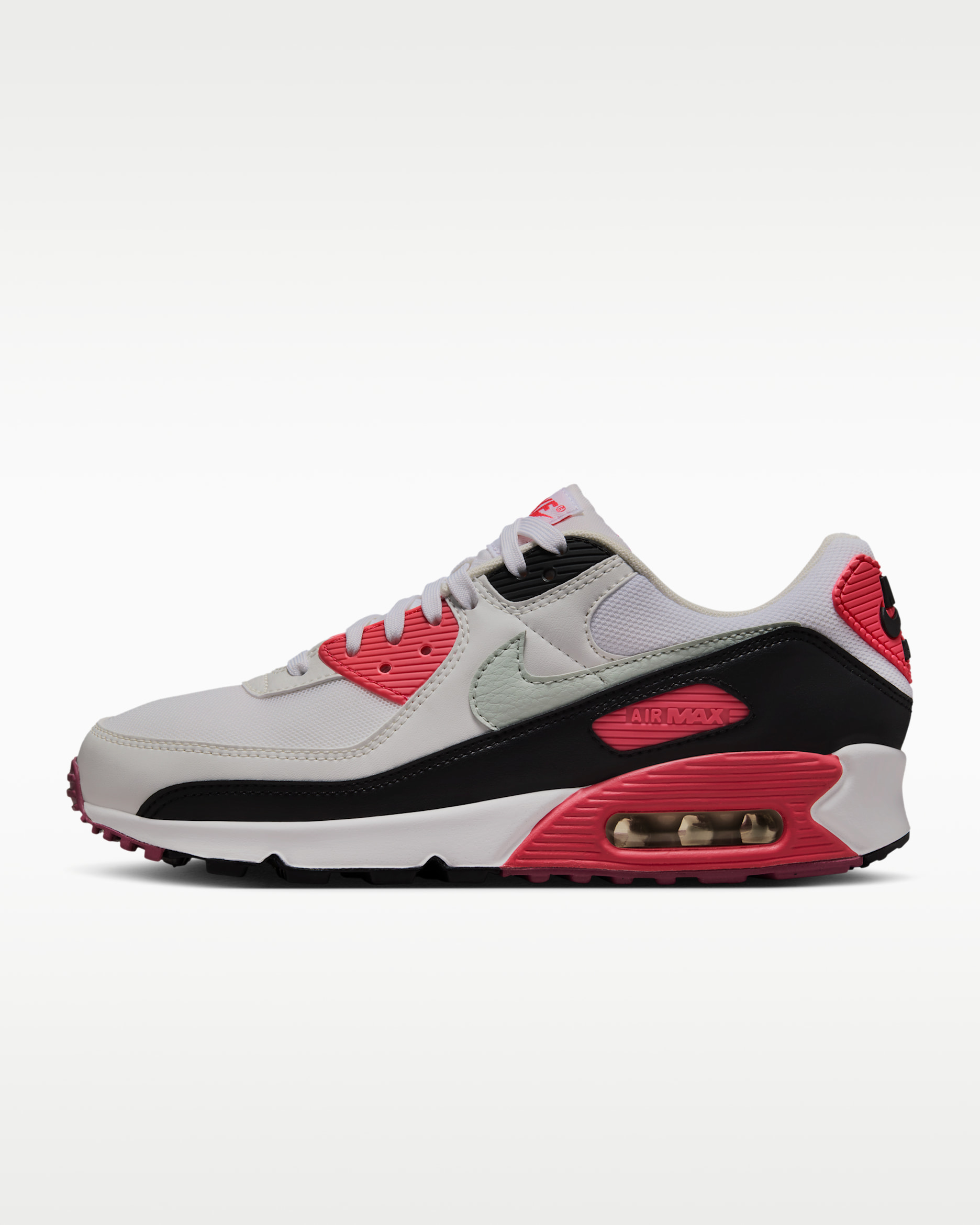 Nike Air Max 90 Women's Shoes - White/Aster Pink/Black/Light Silver