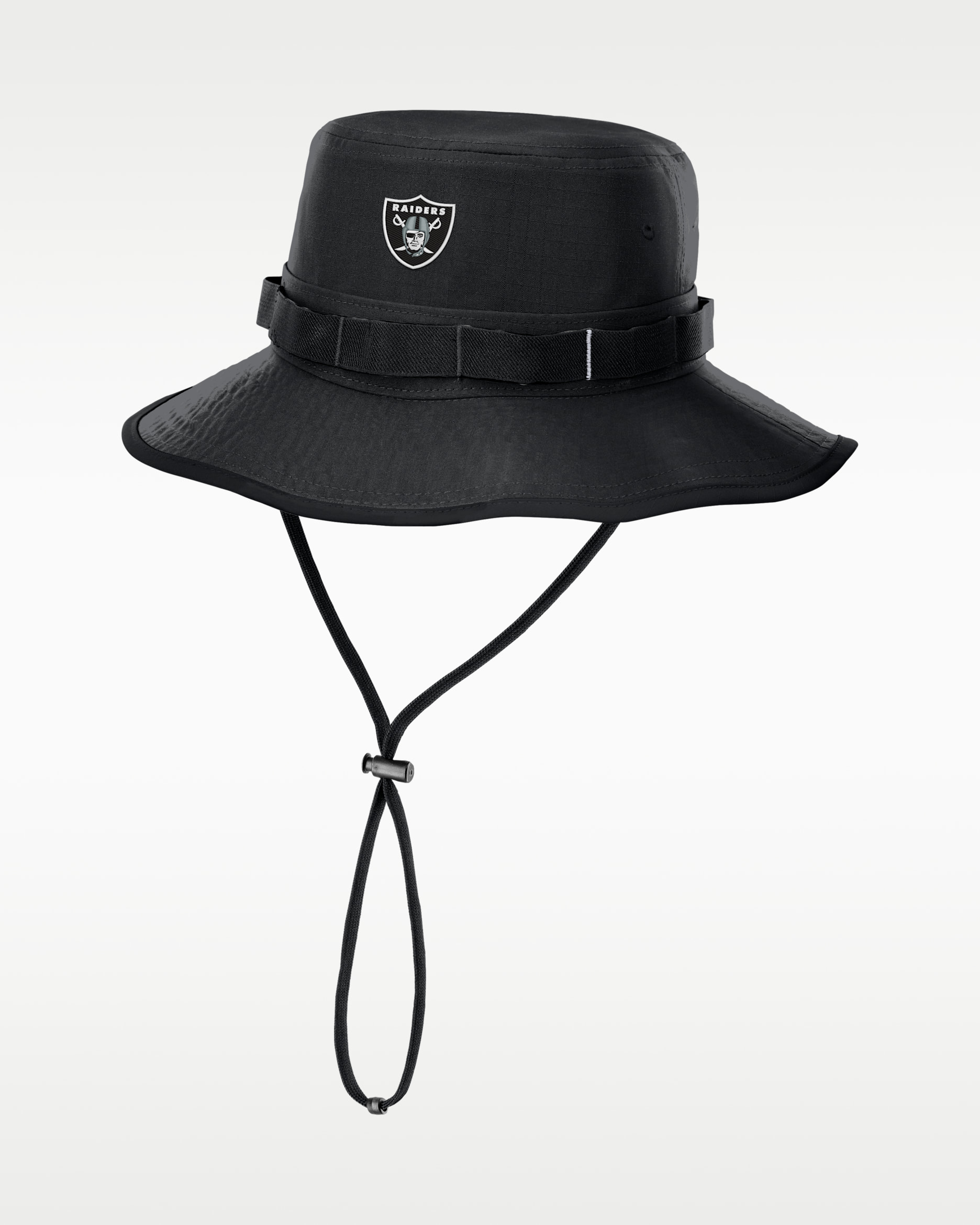 Las Vegas Raiders Primetime Apex Boonie Men's NFL Dri-FIT College Bucket Hat - Black