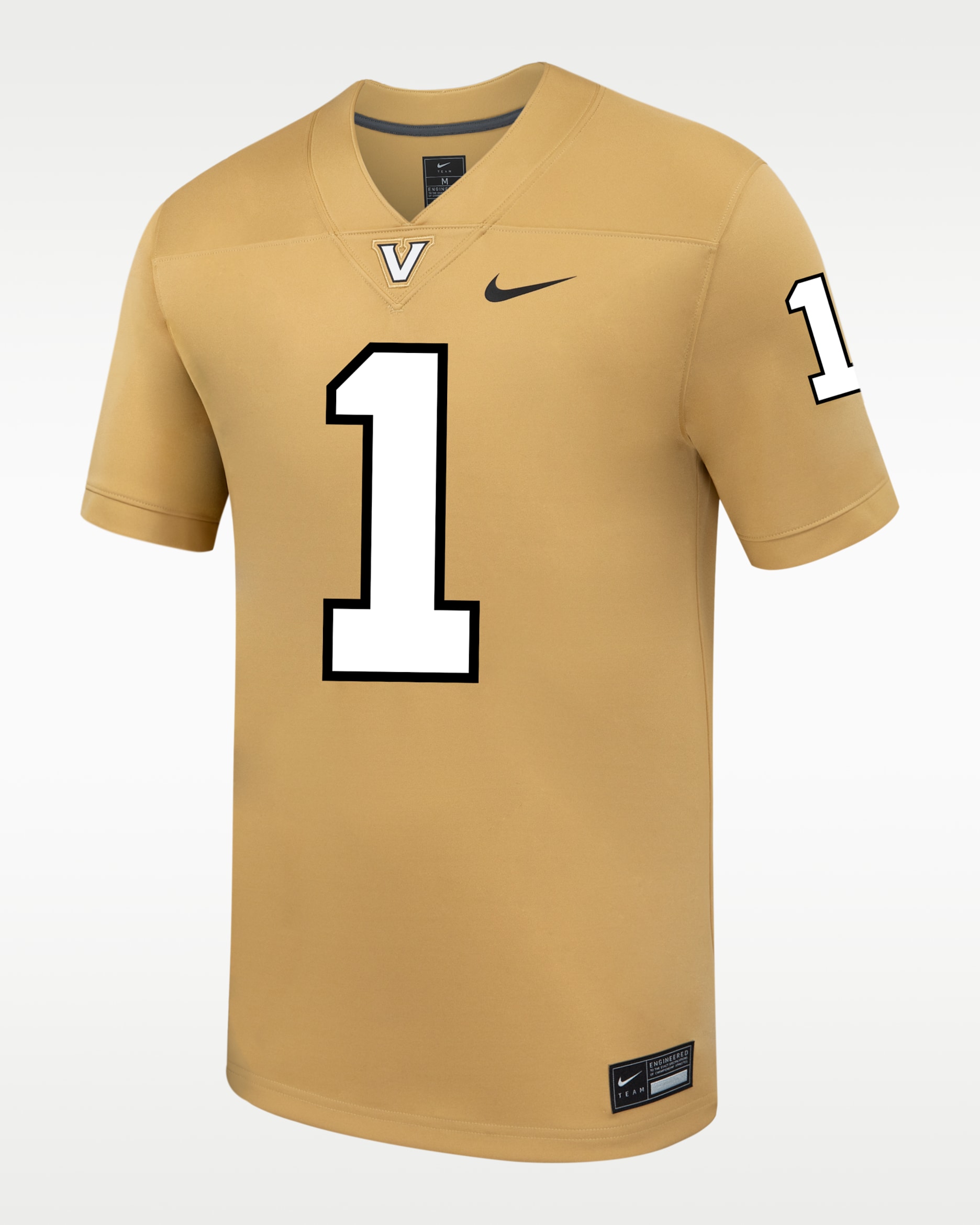 Vanderbilt Men's Nike College Untouchable Game Jersey - Gold
