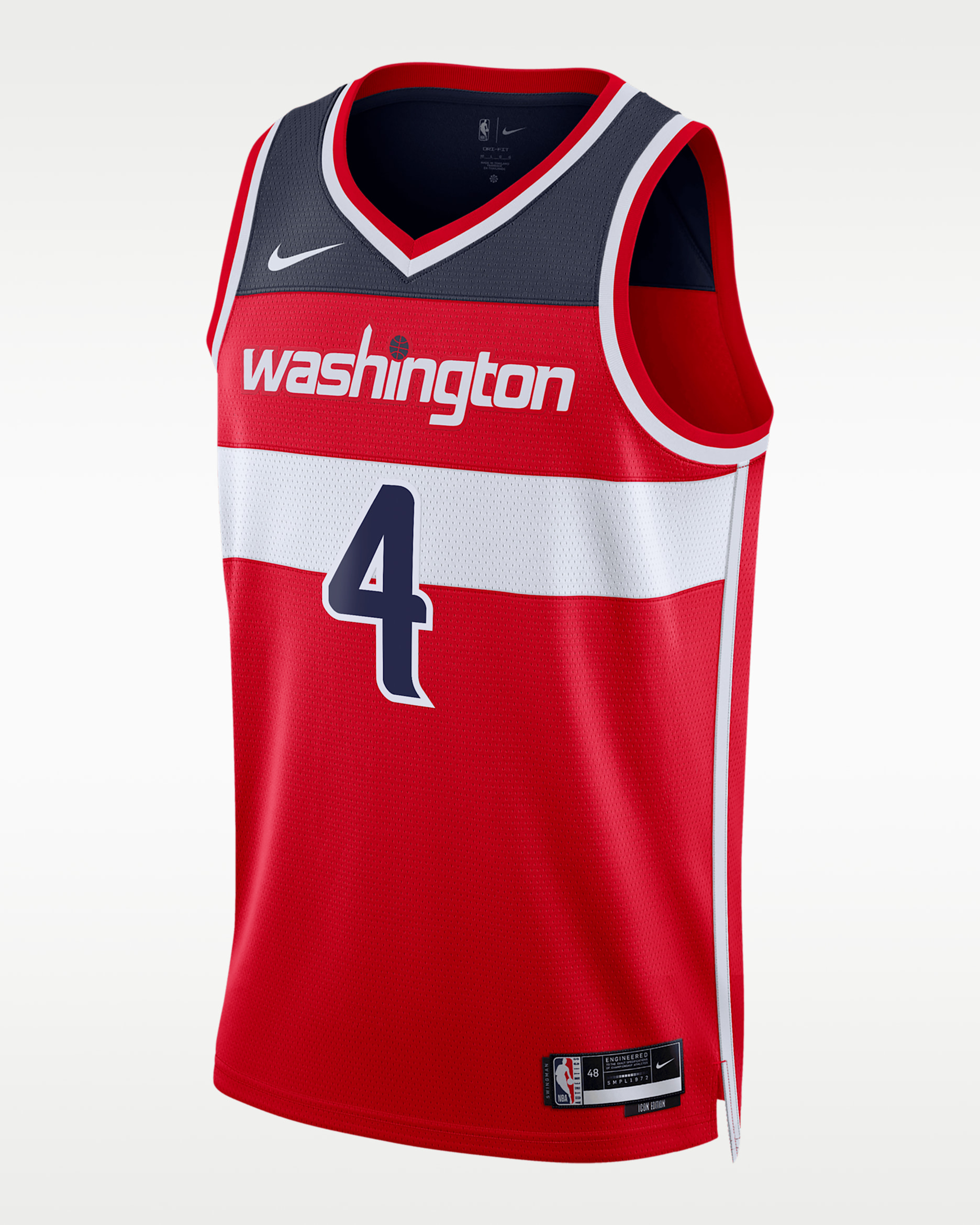 Washington Wizards Icon Edition Men's Nike Dri-FIT NBA Swingman Jersey - University Red