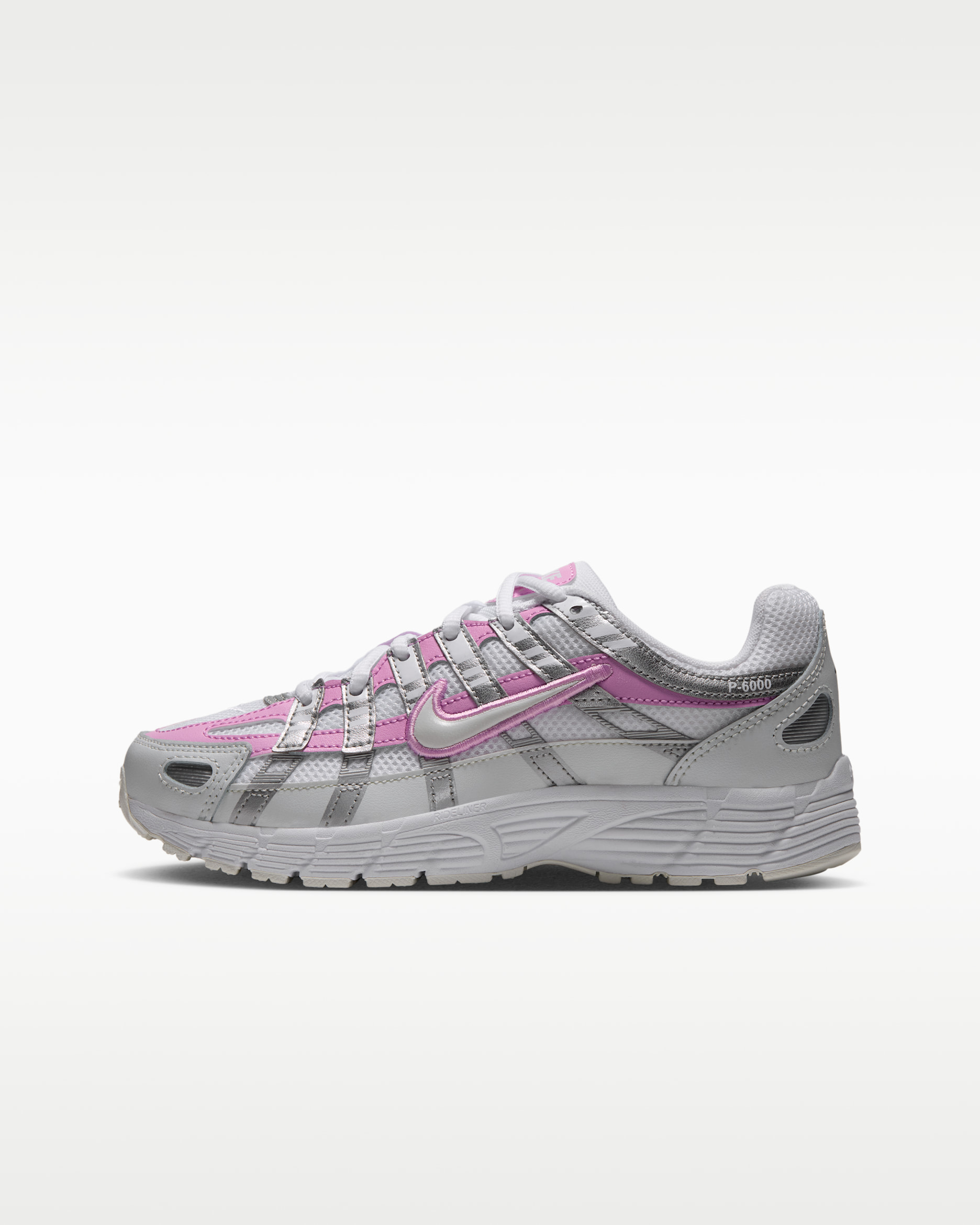 Nike P-6000 Older Kids' Shoes - White/Pink Rise/Off-White/Off-White