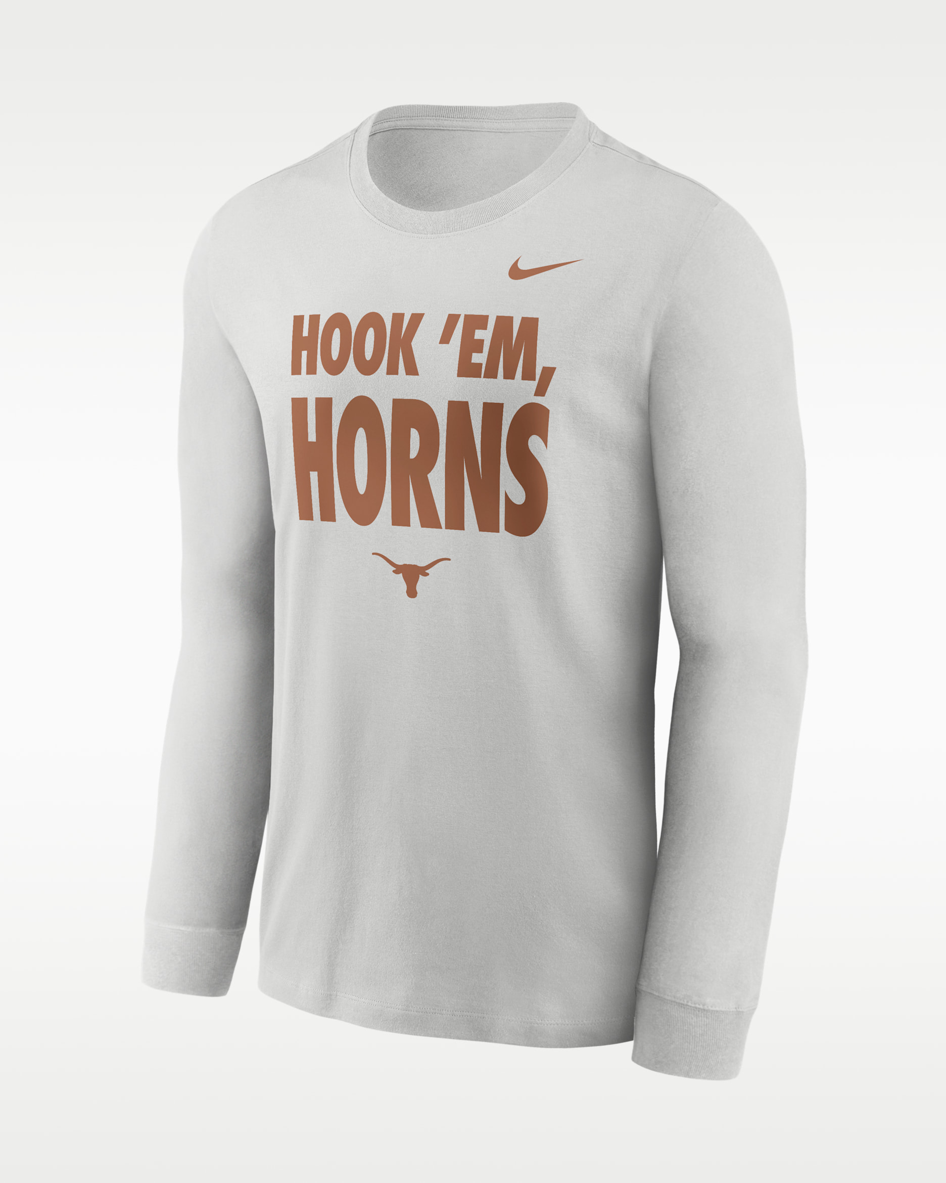 Texas Sideline Slogan Men's Nike Dri-FIT College Long-Sleeve T-Shirt - Photon Dust