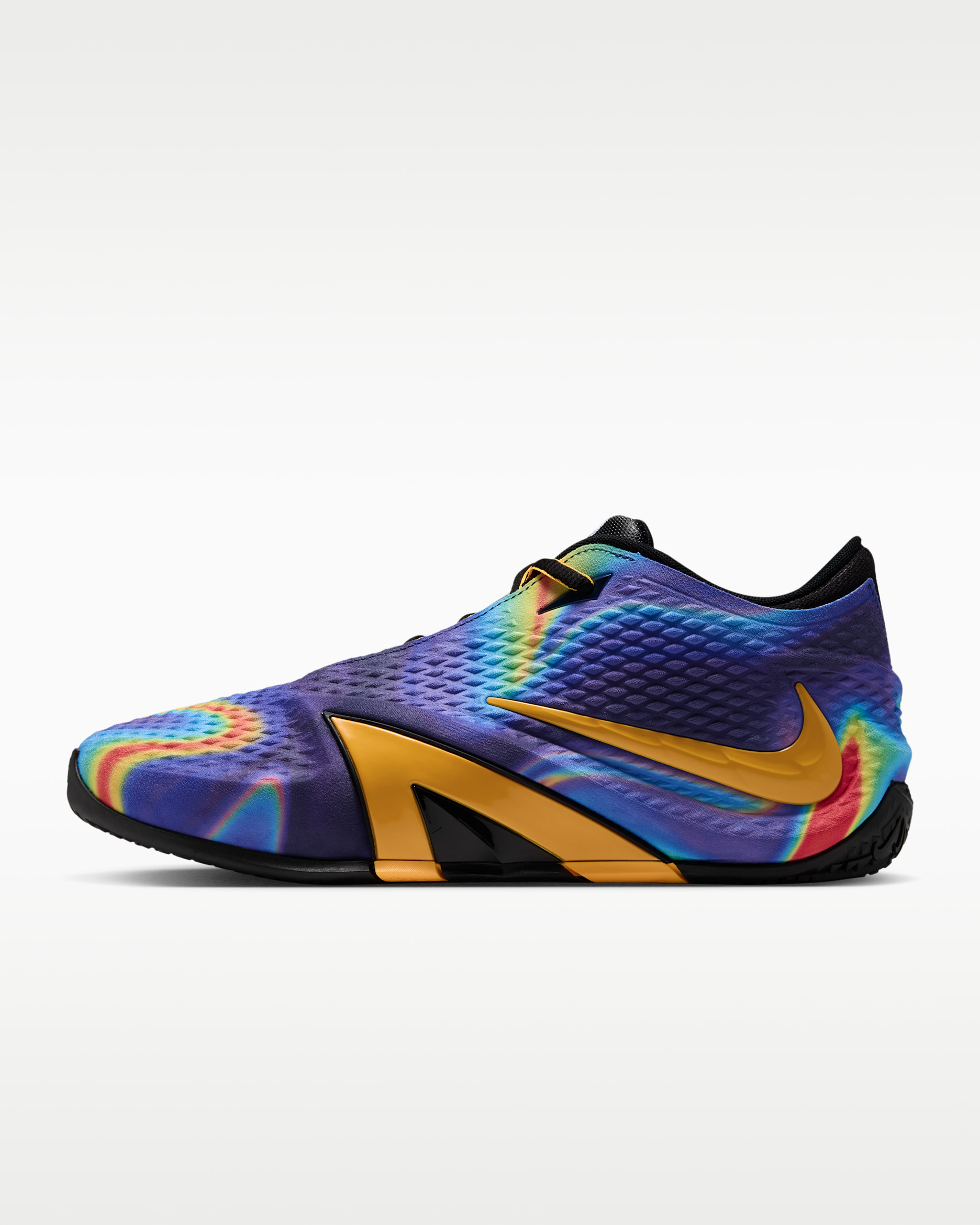 Ja 4 'Heat Check' Basketball Shoes - Obsidian/Dark Iris/Black/Total Orange