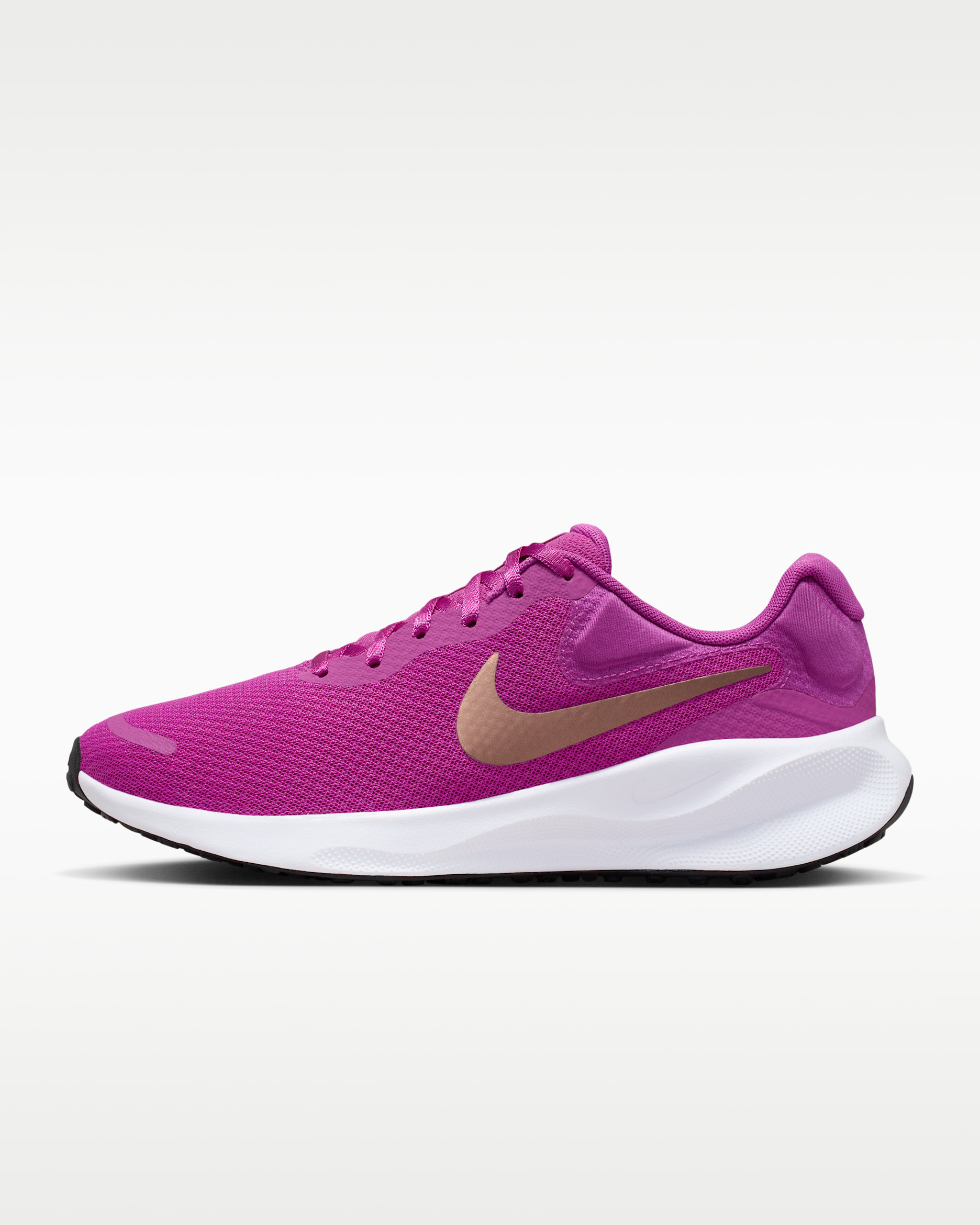 Nike Revolution 7 Women's Road Running Shoes - Hot Fuchsia/White/Black/Metallic Red Bronze
