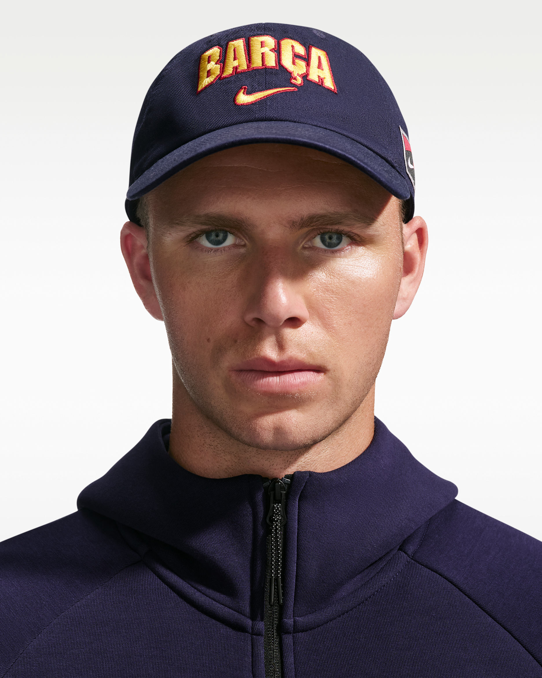 F.C. Barcelona 2026/27 Club Cap Poly 6P Nike Club Cap Poly 6P - Blackened Blue/Mineral Yellow
