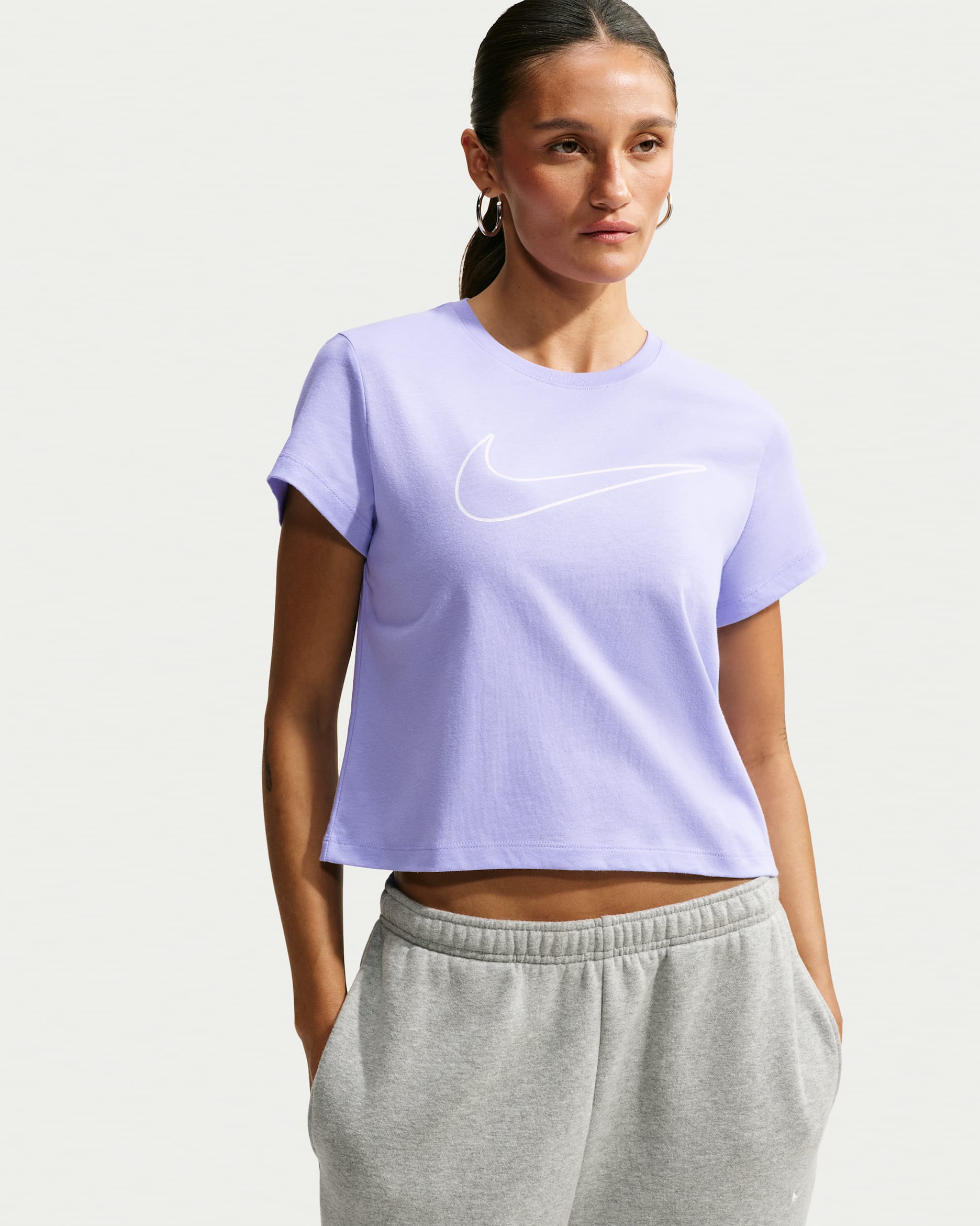 Nike Sportswear Women's Short-Sleeve Graphic T-Shirt - Purple Dawn/Sail