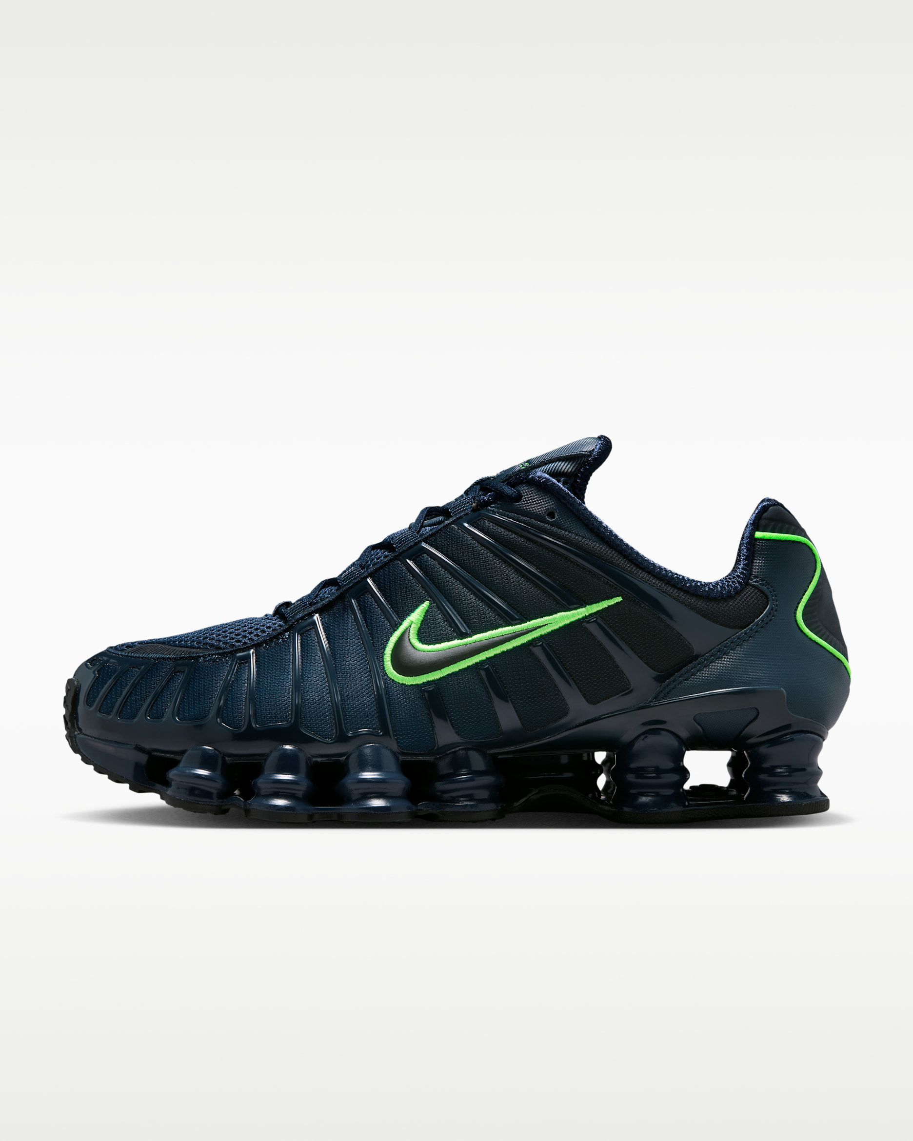 Nike Shox TL Men's Shoes - Thunder Blue/Obsidian/Green Strike/Black