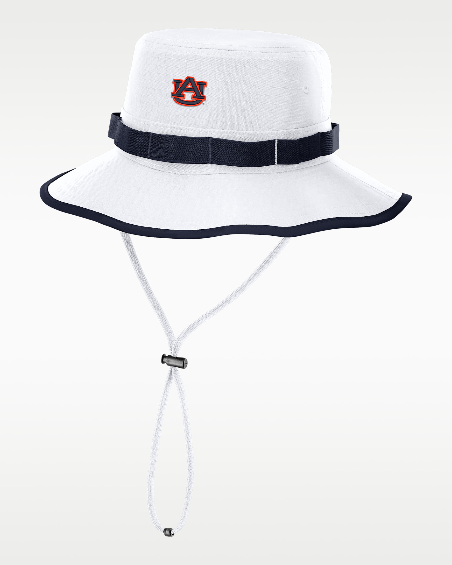 Auburn Sideline Apex Boonie Men's Nike Dri-FIT College Bucket Hat - White/Navy/Navy