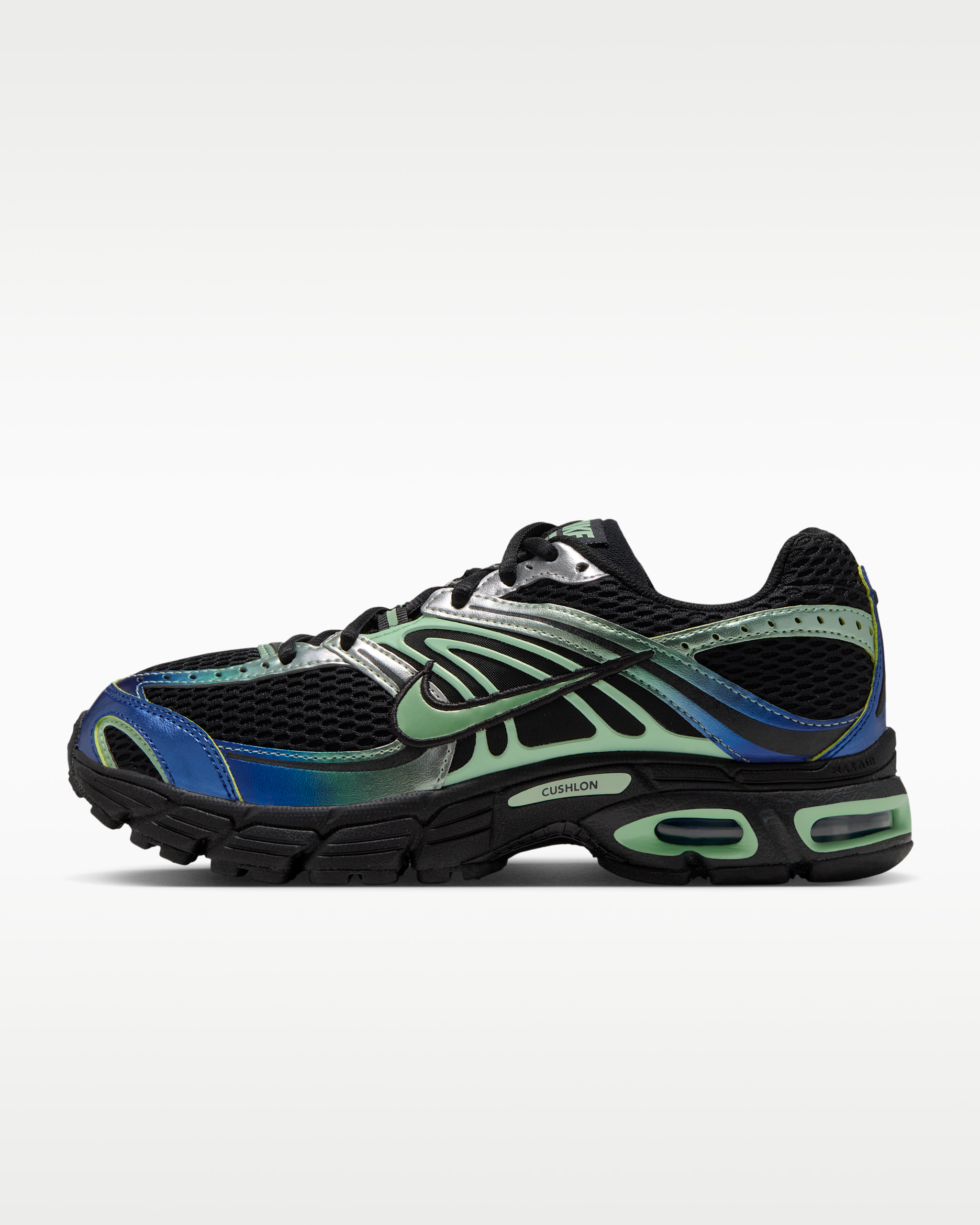 Nike Air Max Moto 2K Women's Shoes - Black/Metallic Silver/Old Royal/Cucumber Calm