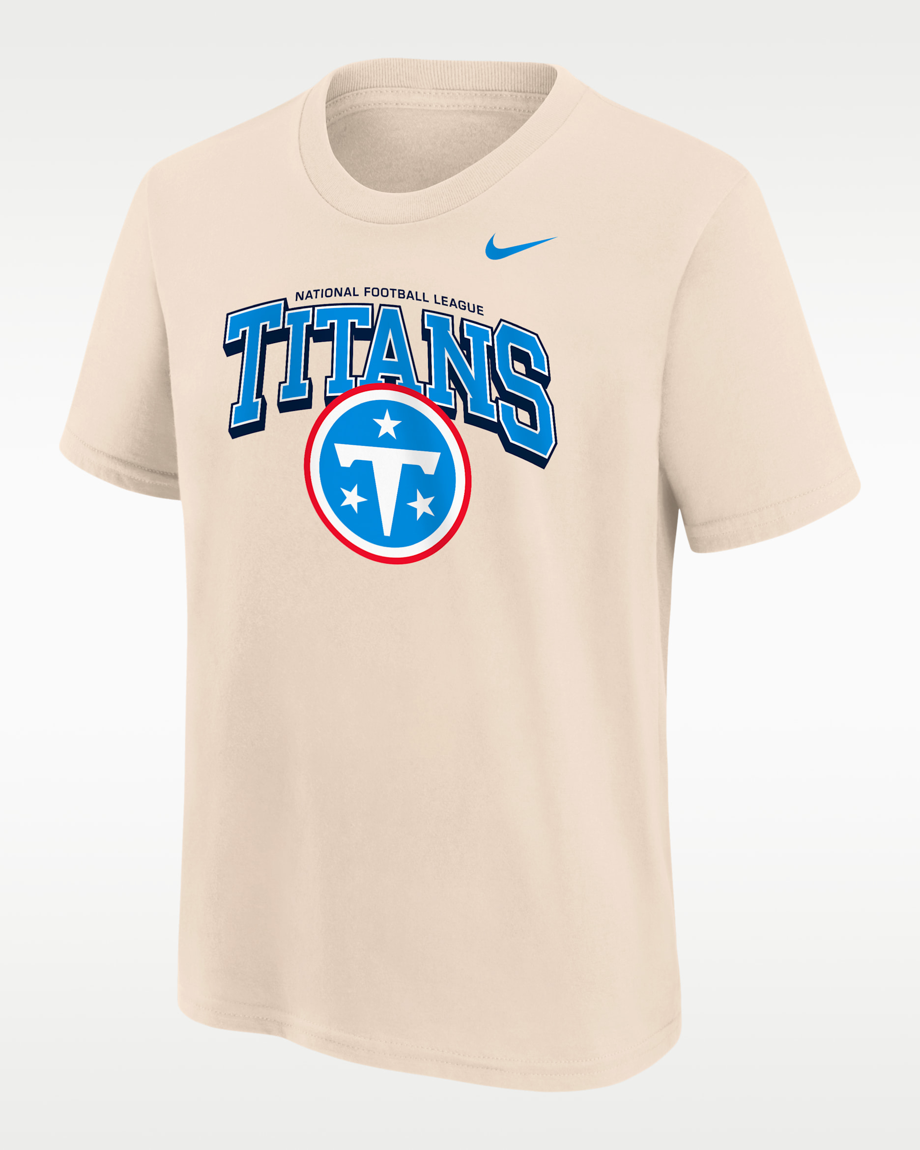 Tennessee Titans Vintage Mod Easy Lane Big Kids' Nike NFL T-Shirt - Natural