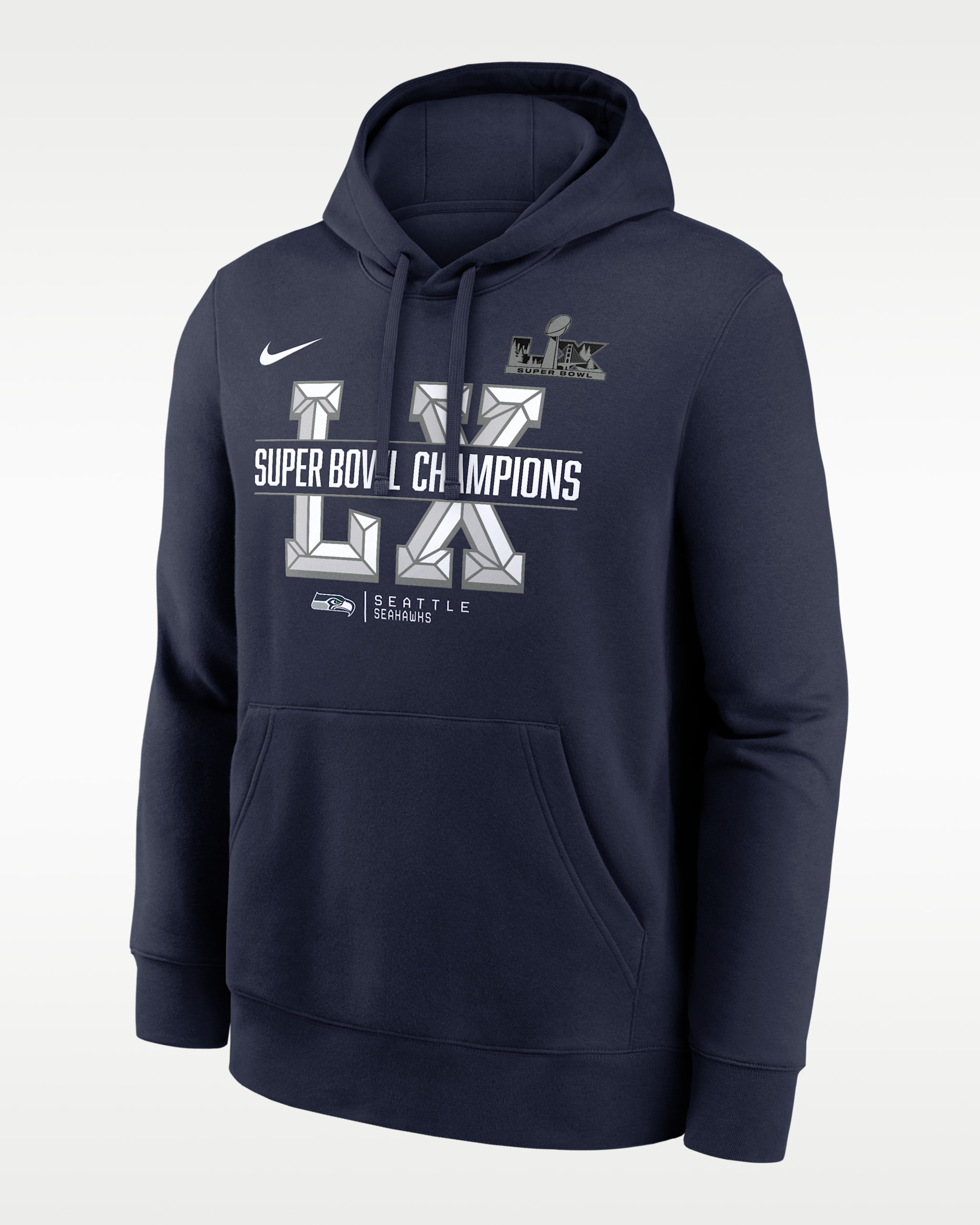Seattle Seahawks Super Bowl LX Champions Sacrifice Men's Nike NFL Pullover Hoodie - College Navy