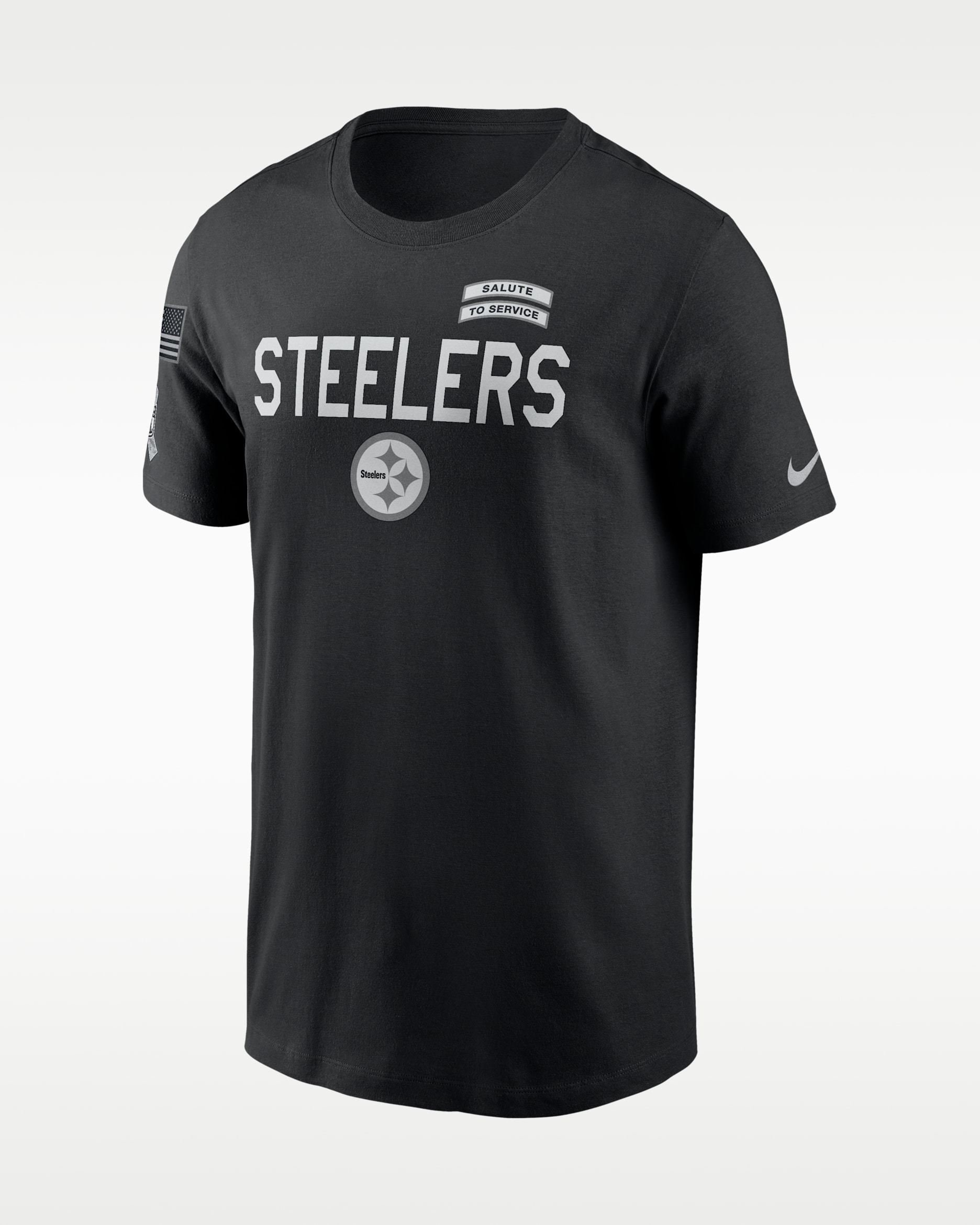 Playera Nike Dri-FIT de la NFL para hombre Pittsburgh Steelers Salute to Service Sideline - Negro
