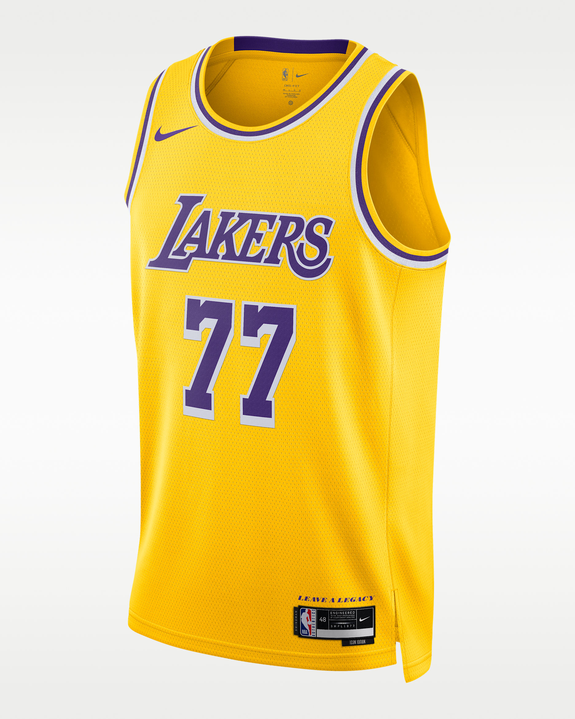 Los Angeles Lakers Icon Edition Men's Nike Dri-FIT NBA Swingman Jersey - Amarillo