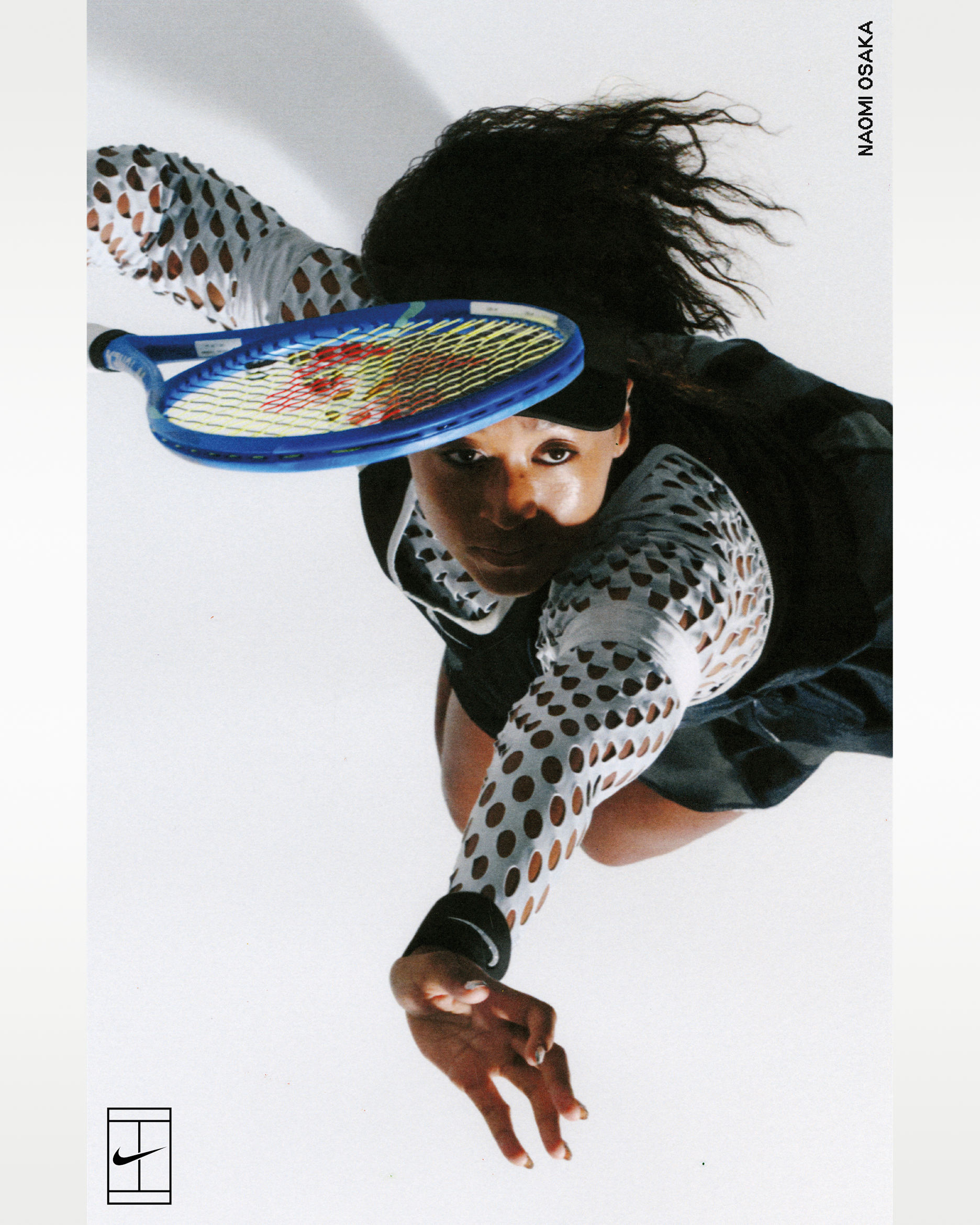 Naomi Osaka NikeCourt Poster 22" x 34" - Multi-Color