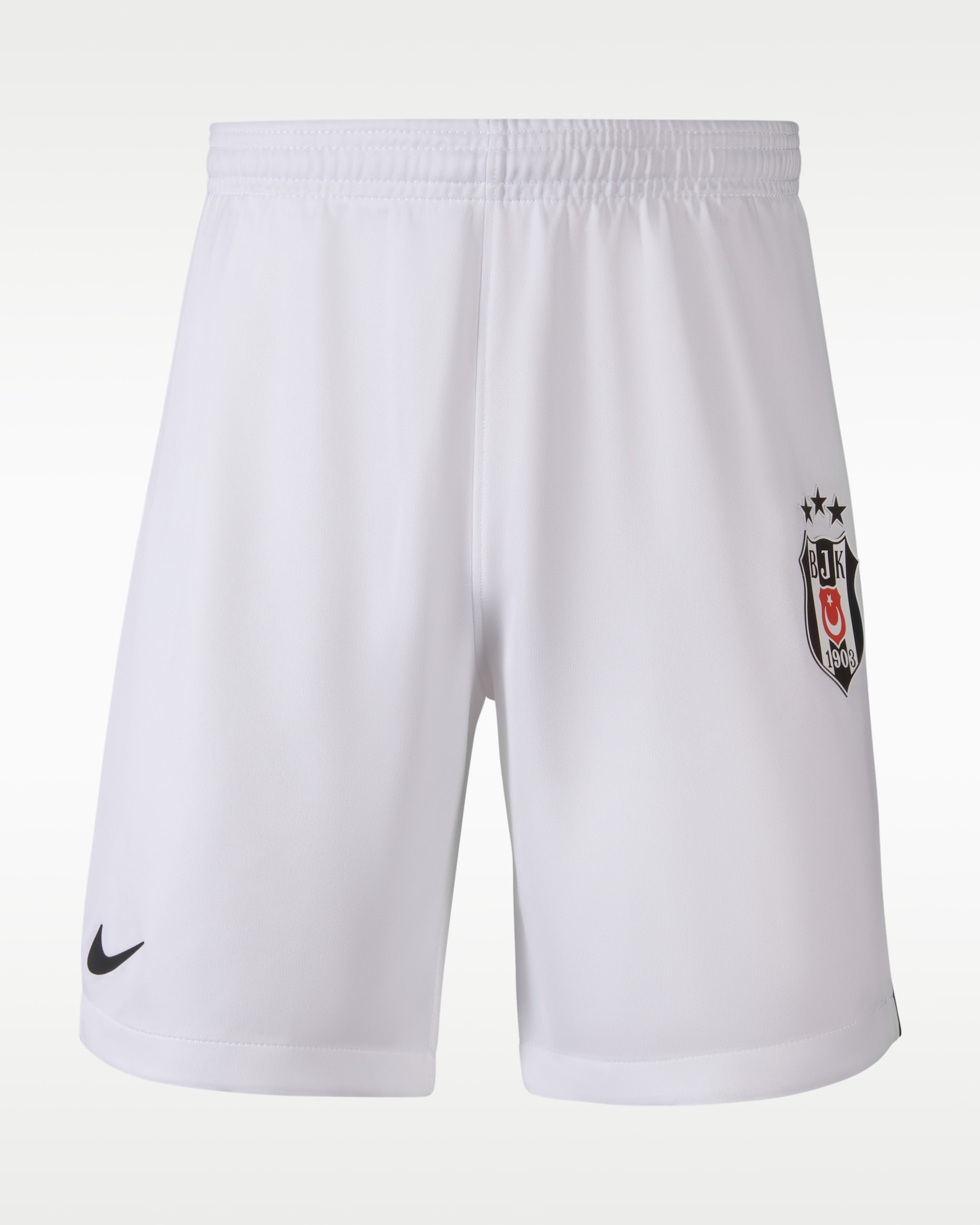 Beşiktaş J.K. Older Kids' Nike Football Knit Shorts - White/Black/Black