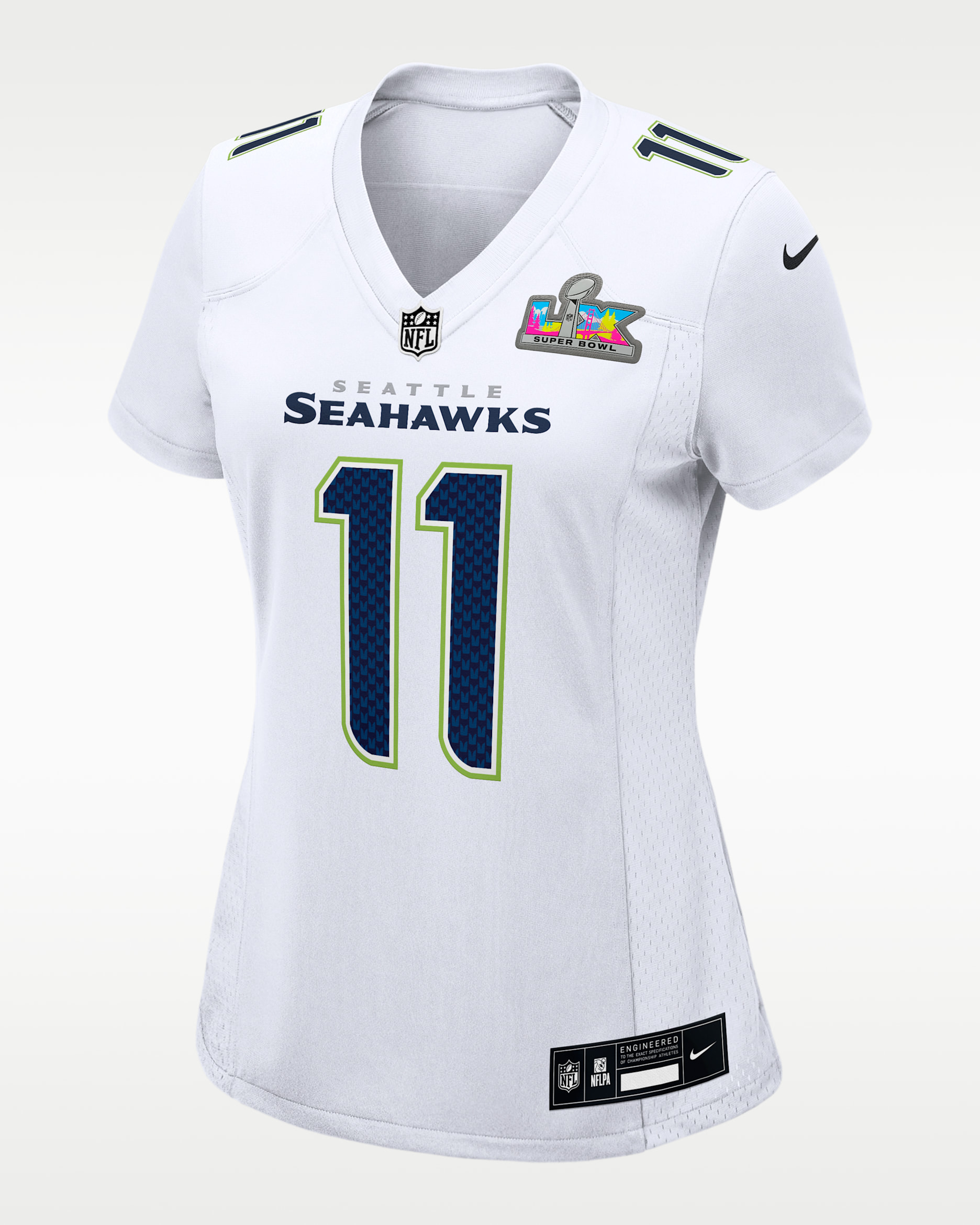 Jaxon Smith-Njigba Seattle Seahawks Super Bowl LX Women's Nike NFL Game Fashion Jersey - White