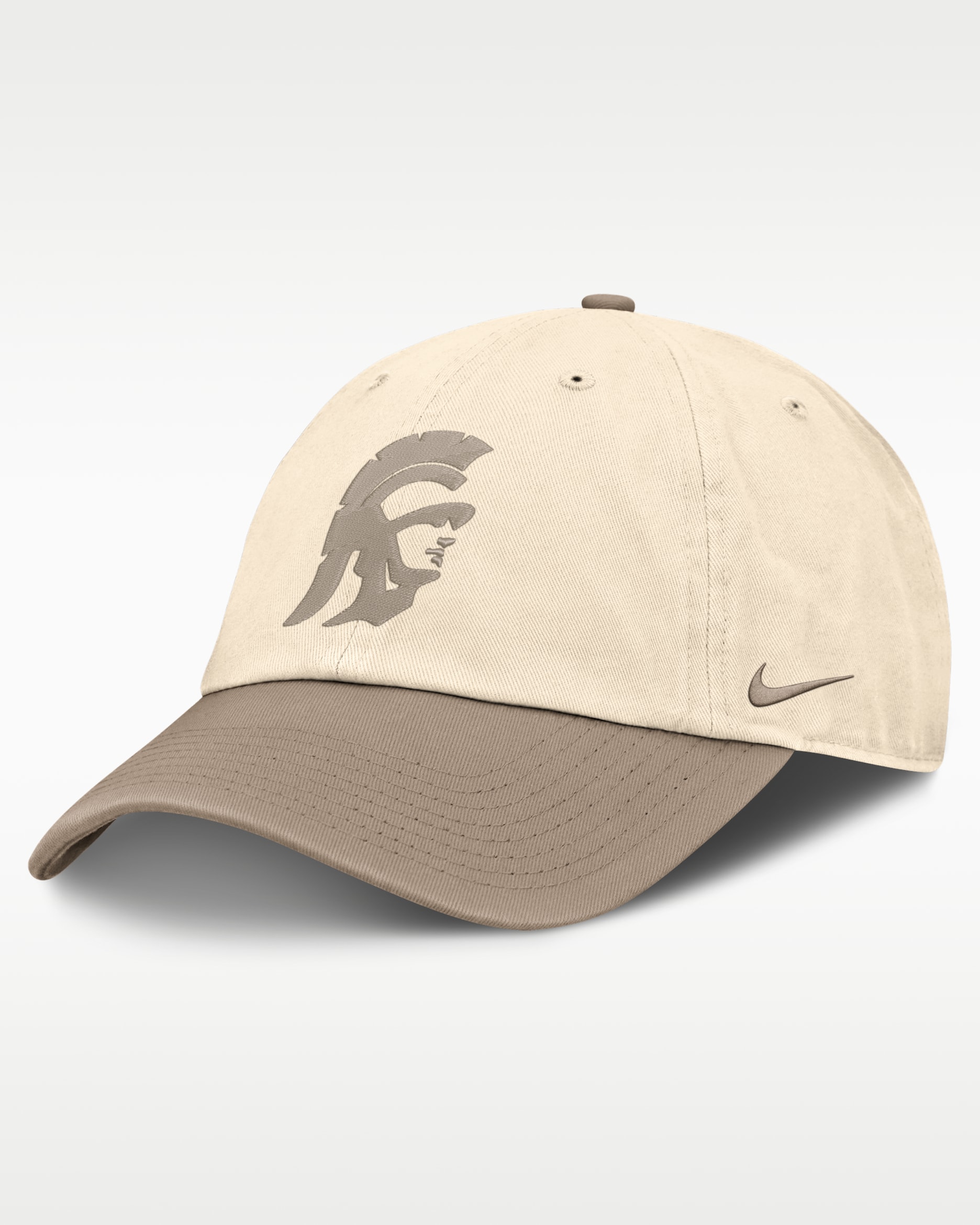 USC Natural Club Men's Nike College Adjustable Hat - Natural/Khaki