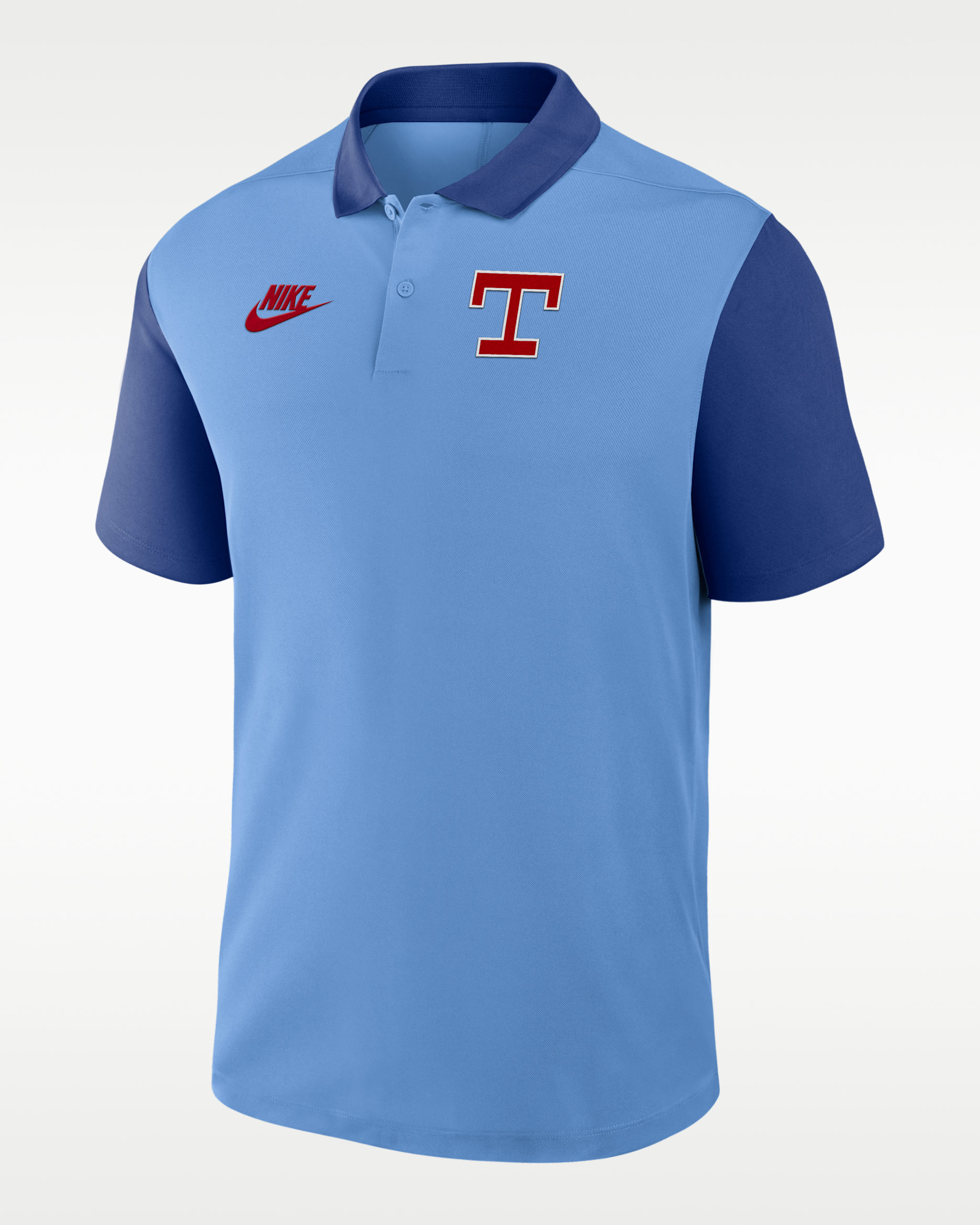 Texas Rangers Cooperstown Victory Men's Nike Dri-FIT MLB Polo - Blue