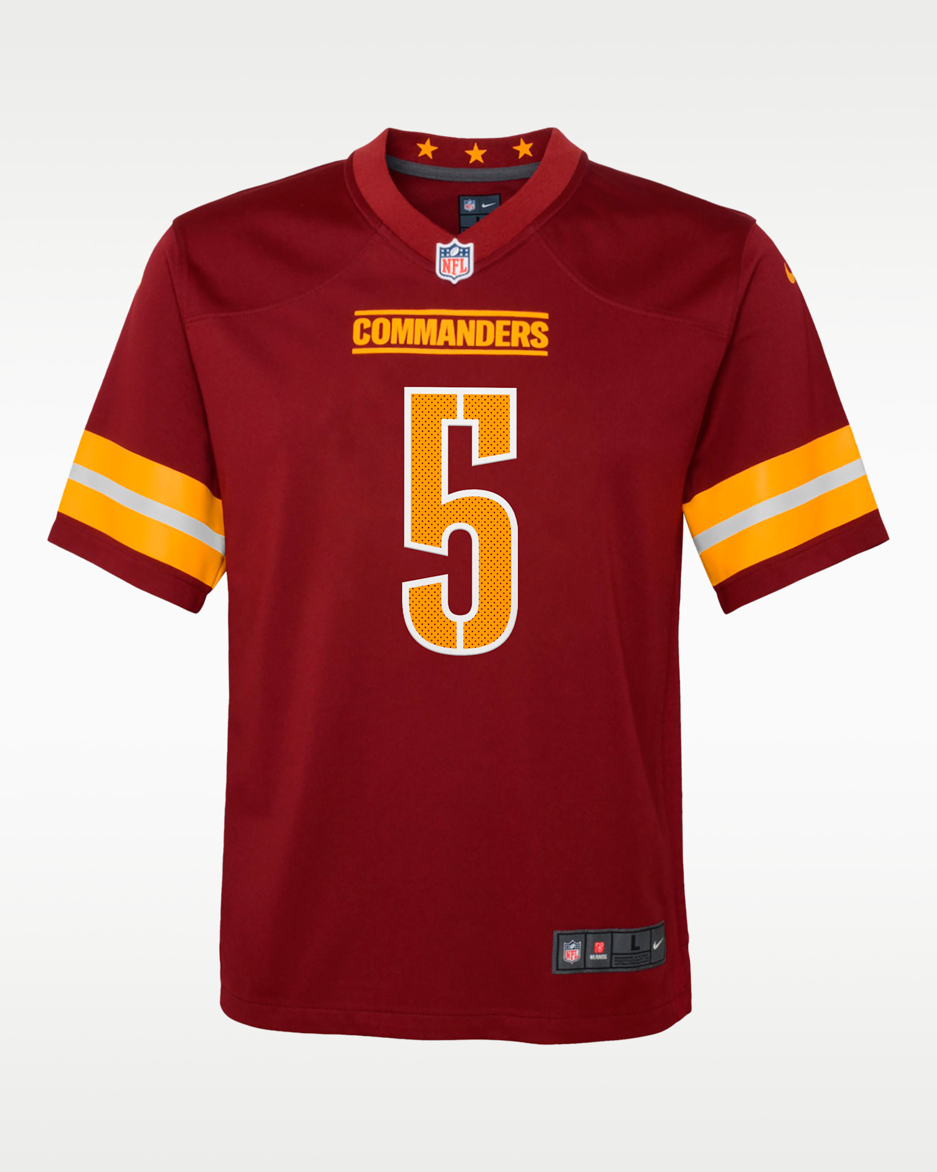Jayden Daniels Washington Commanders Big Kids' Game Jersey - Burgundy