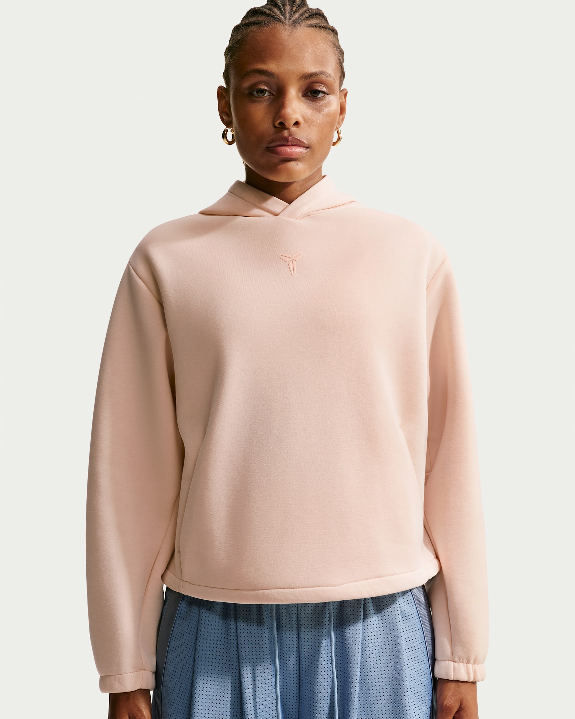 Kobe Women's Dri-FIT Pullover Basketball Hoodie - Ice Peach/Ice Peach