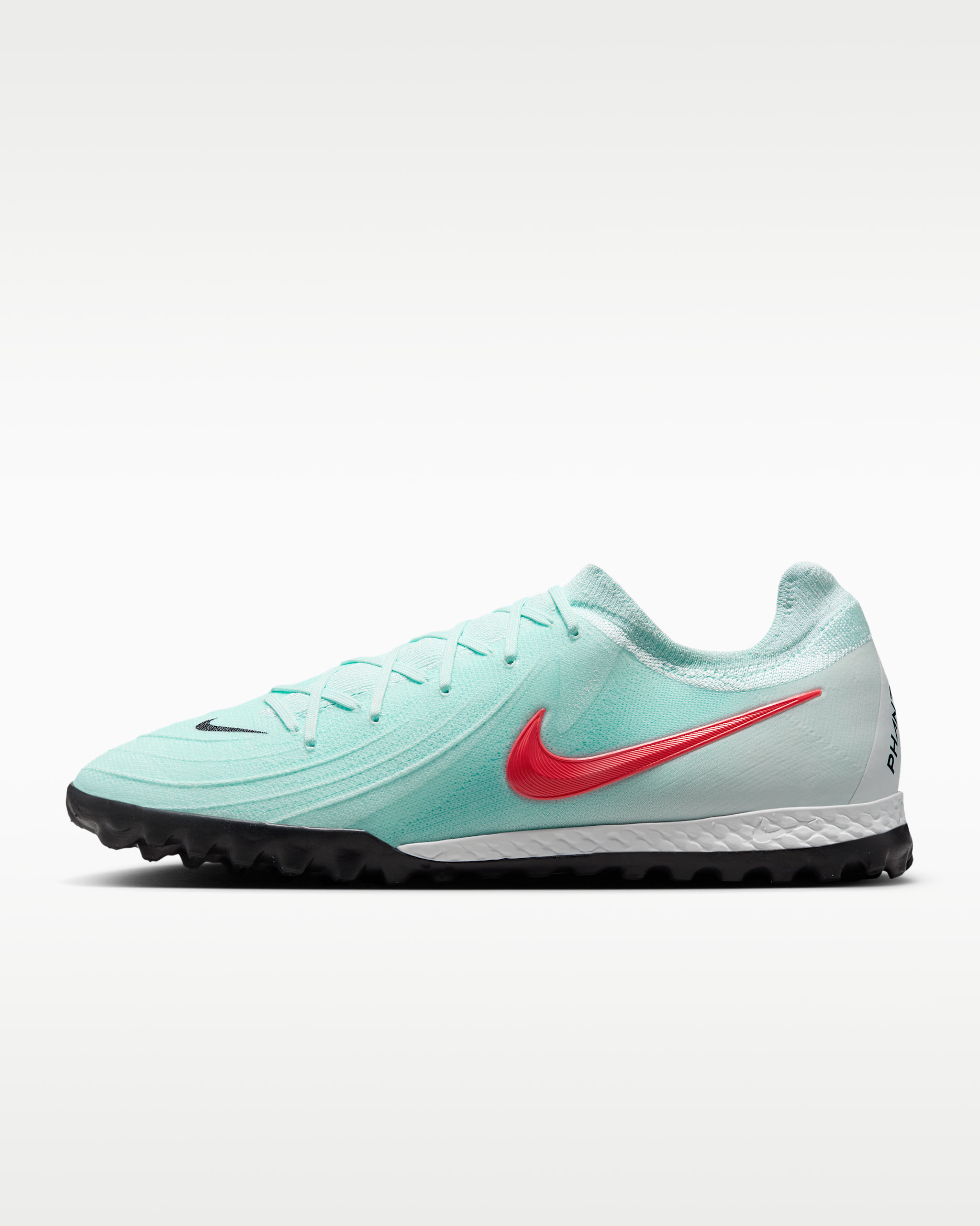 Nike Phantom GX 2 Pro Turf Low-Top Football Shoes - Mint/Off-Noir/Atomic Red