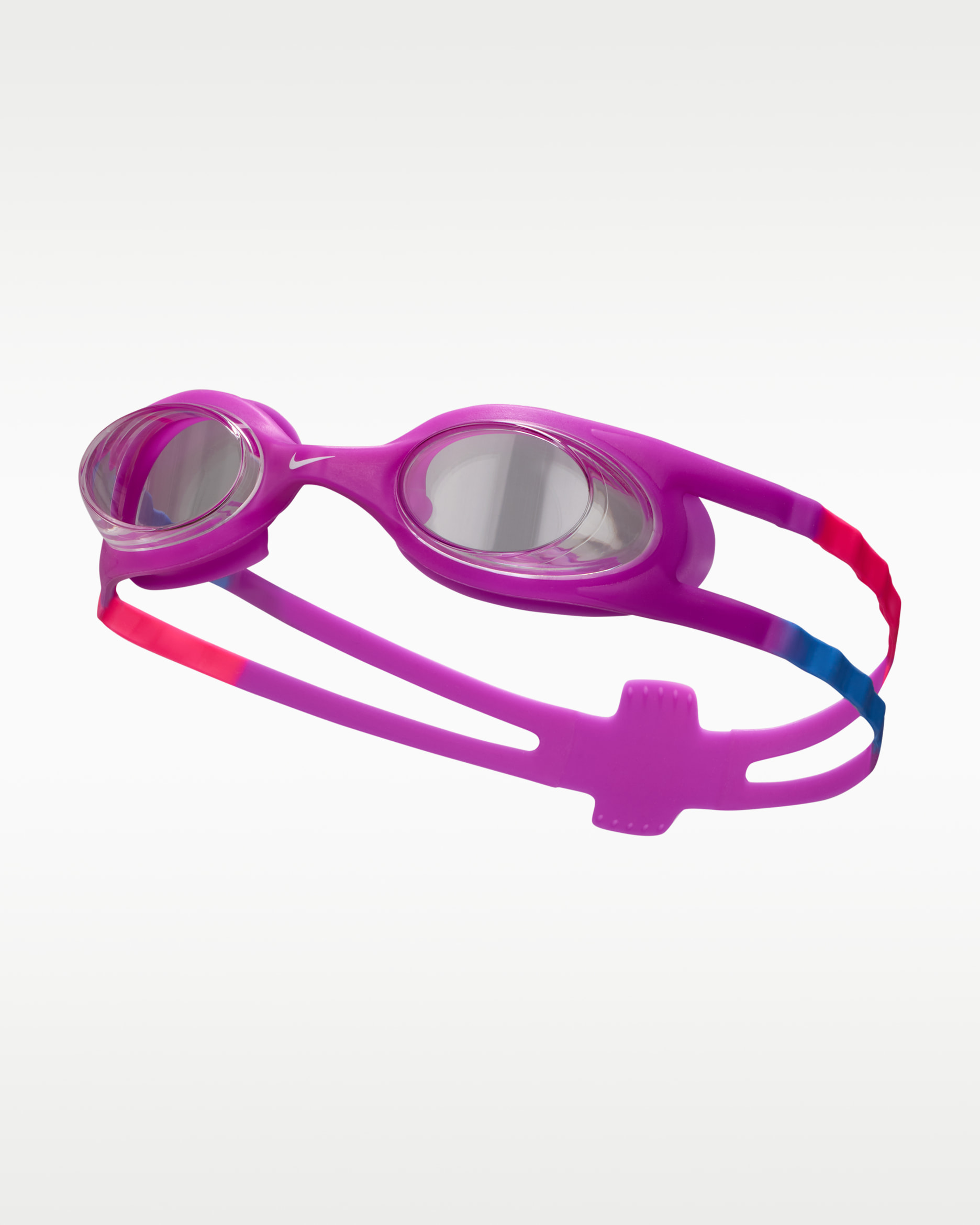 Goggles para niños talla pequeña Nike Swim Easy Fit - Carmesí brillante/Naranja total/Voltio ligero/Blanco