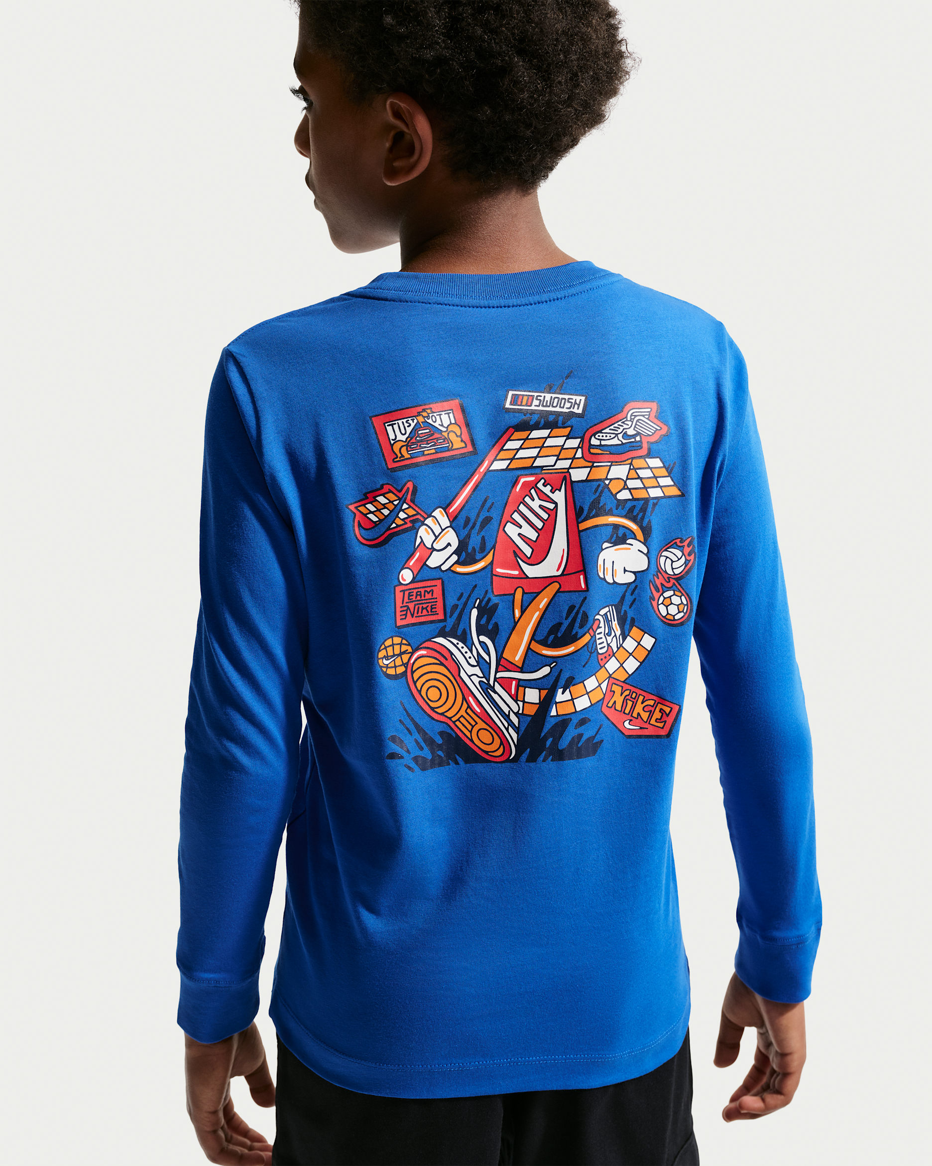Nike Sportswear Big Kids' Long-Sleeve T-Shirt - Game Royal