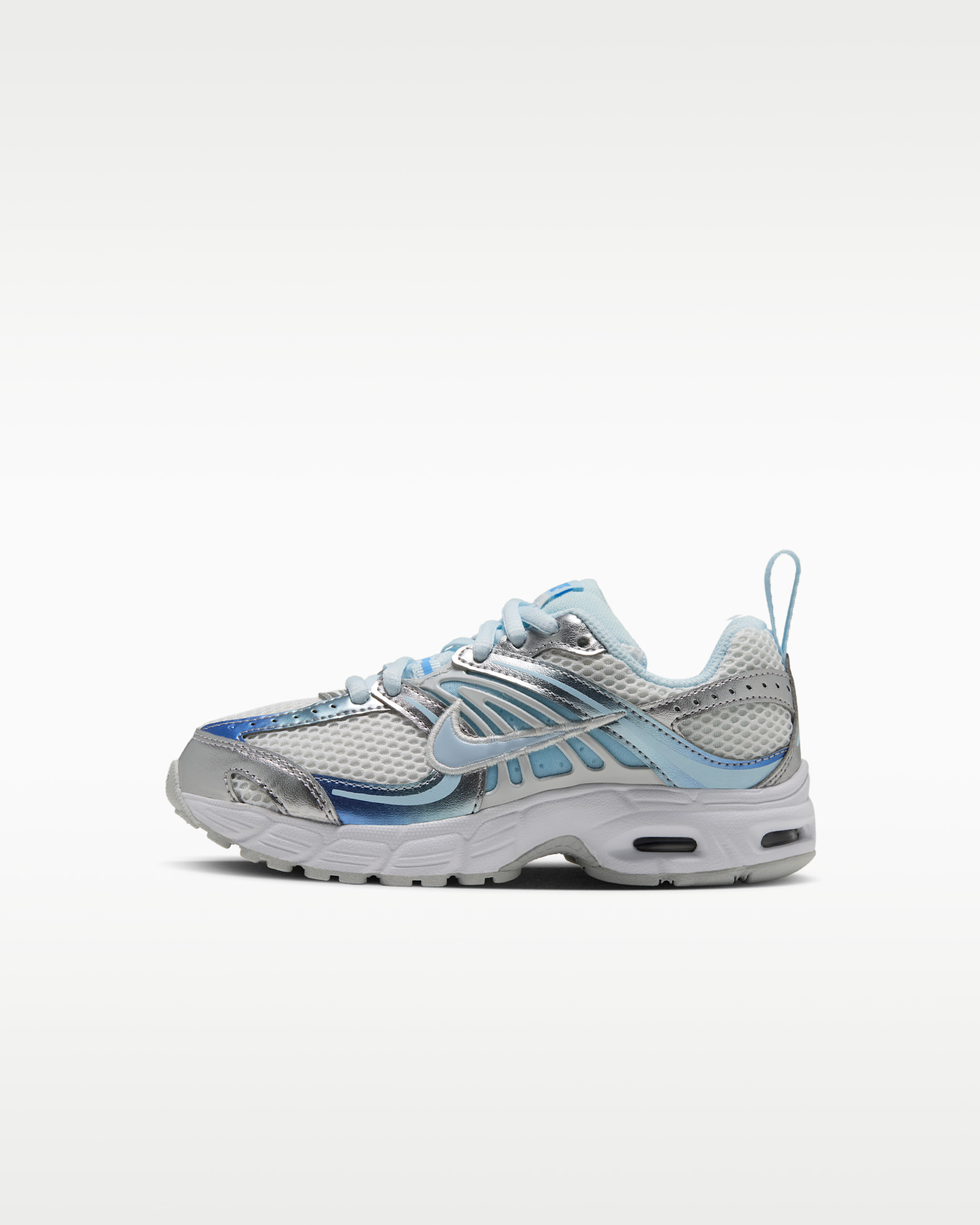 Nike Air Max Moto 2K Schuh (jüngere Kinder) - Summit White/Football Blue/Metallic Silver/Glacier Blue