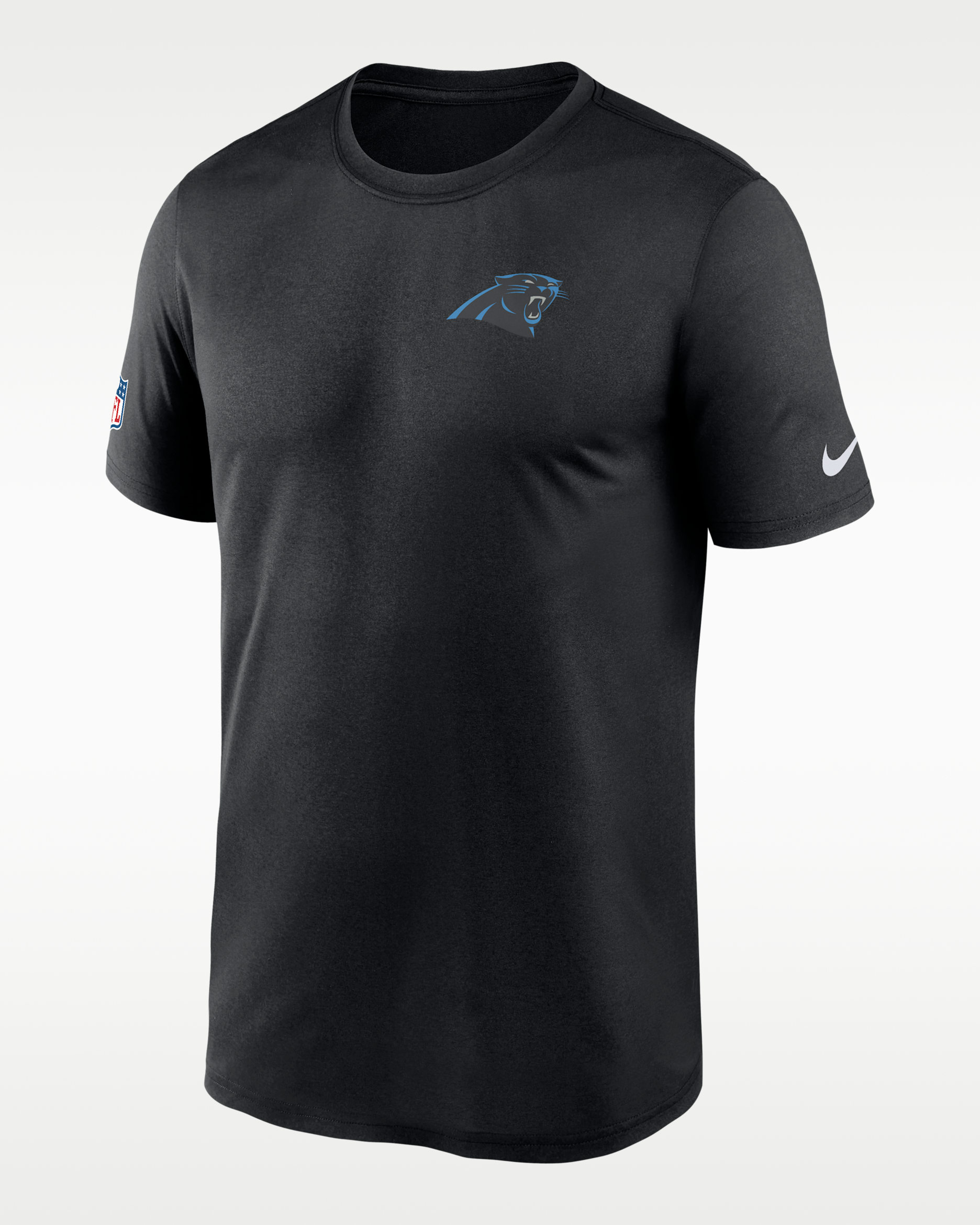 Playera Nike Dri-FIT de la NFL para hombre Carolina Panthers Legend Small Logo - Negro