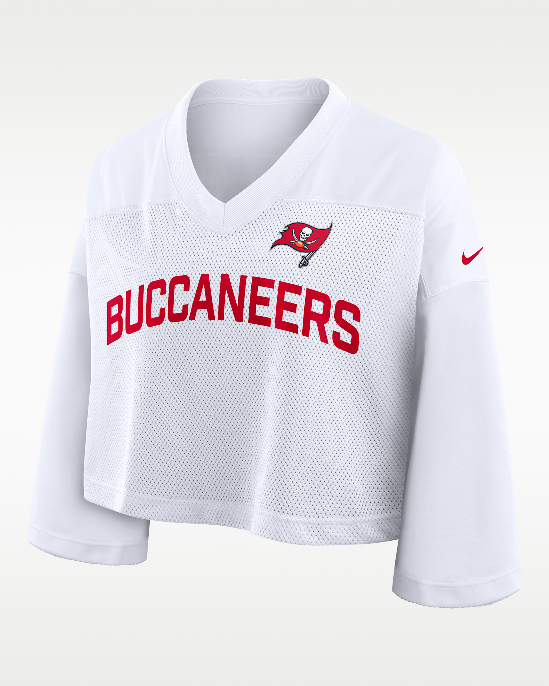 Tampa Bay Buccaneers Wide Receiver Jersey Fashion Women's Nike Dri-FIT NFL Cropped Top - White
