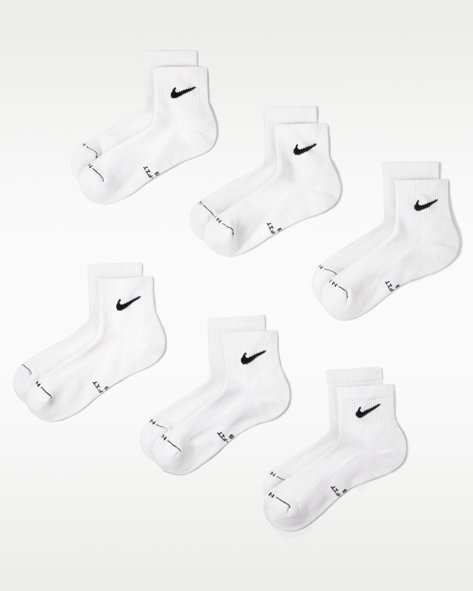 Nike Everyday Elevated Ankle Socks (6 Pairs) - Multi-Color