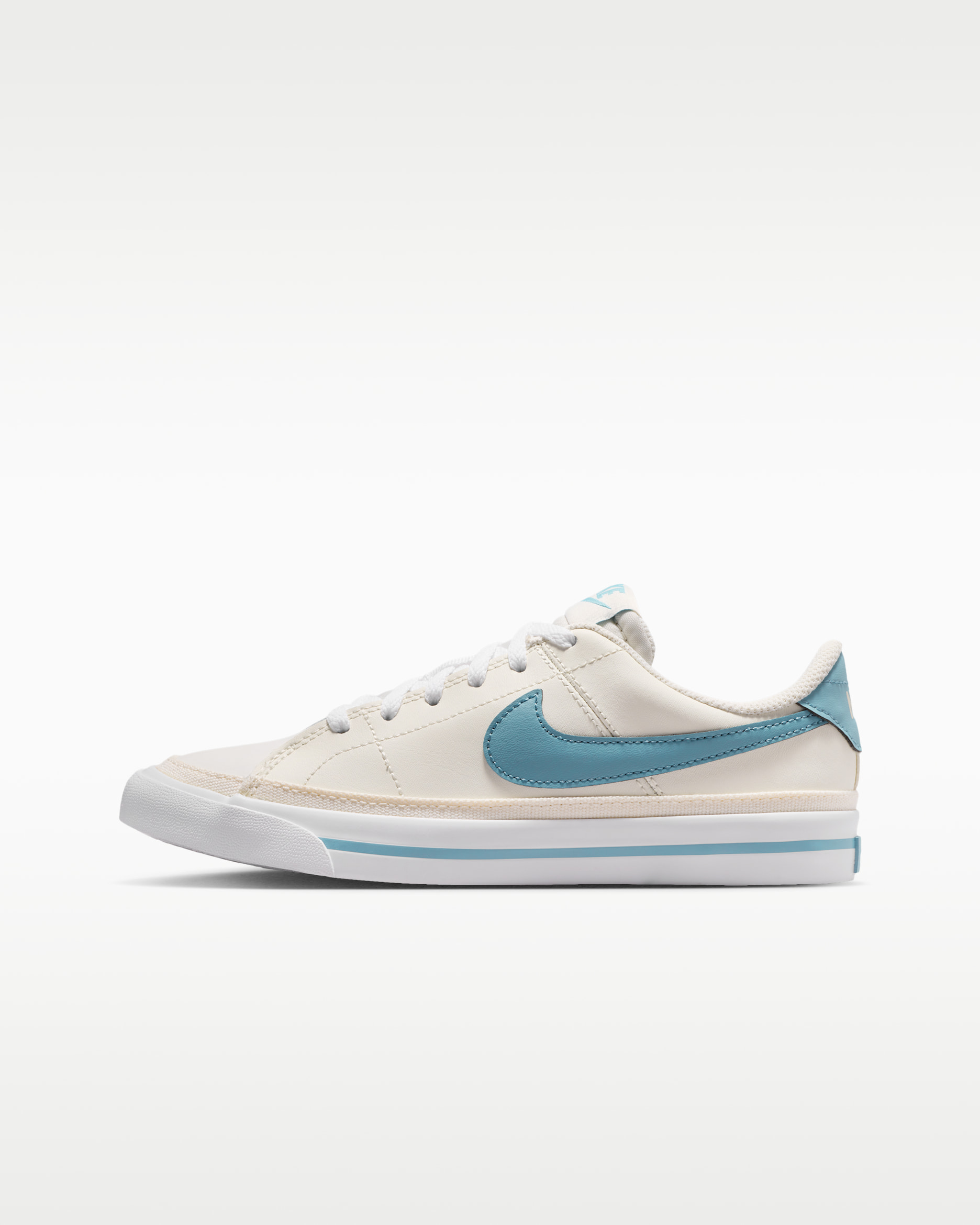 Nike Court Legacy Big Kids' Shoes - Sail/White/Denim Turquoise
