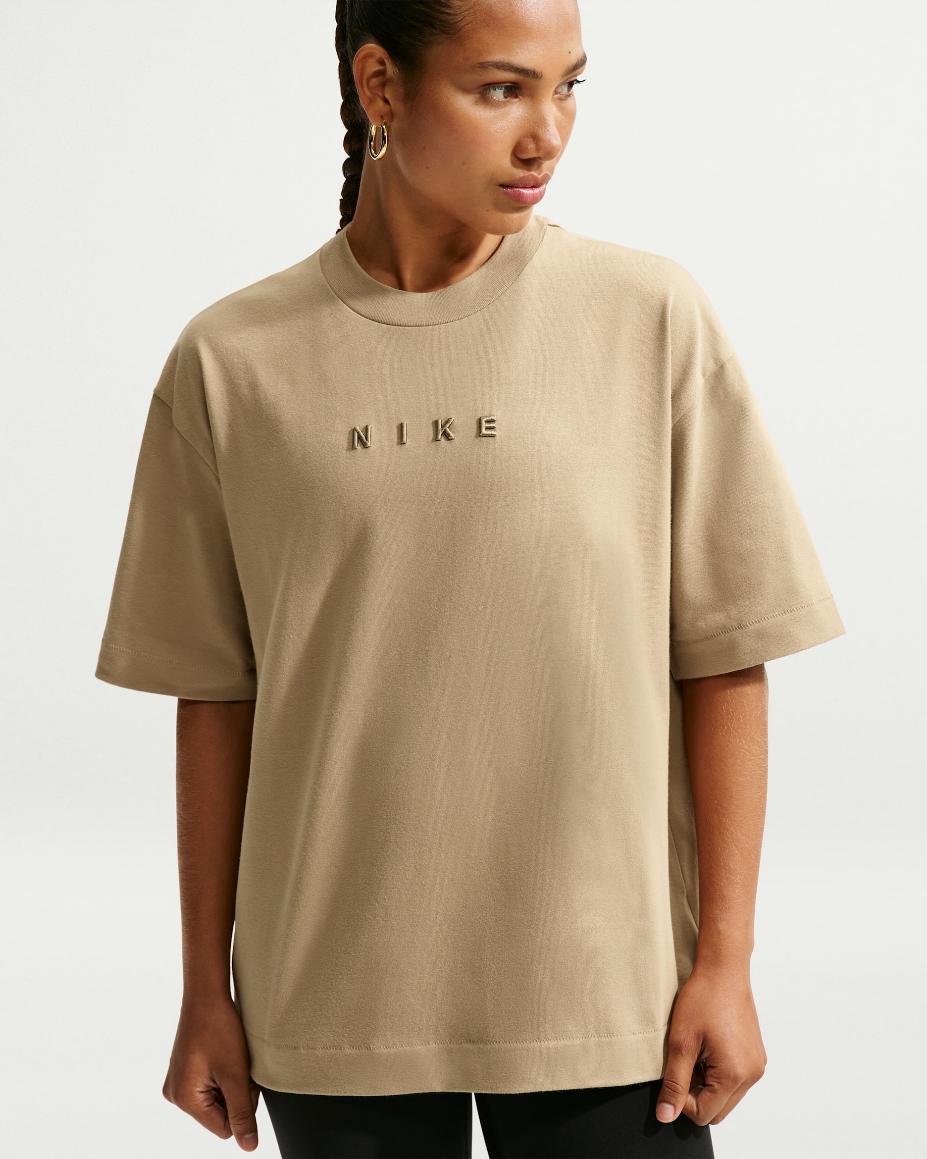 Nike Sportswear Women's Oversized T-Shirt - Parachute Beige