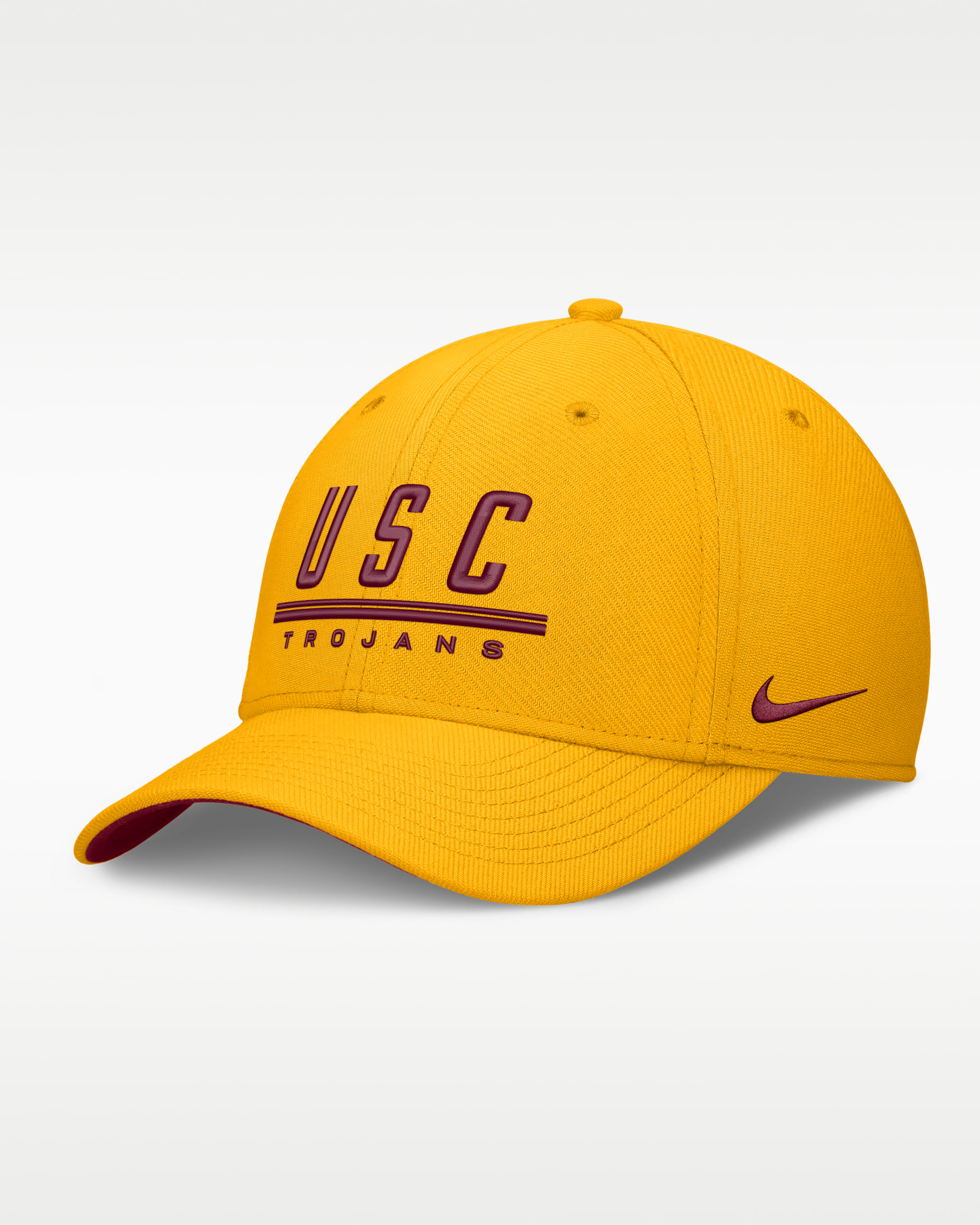 USC Sideline Rise Men's Nike Dri-FIT College Hat - University Gold/Team Crimson