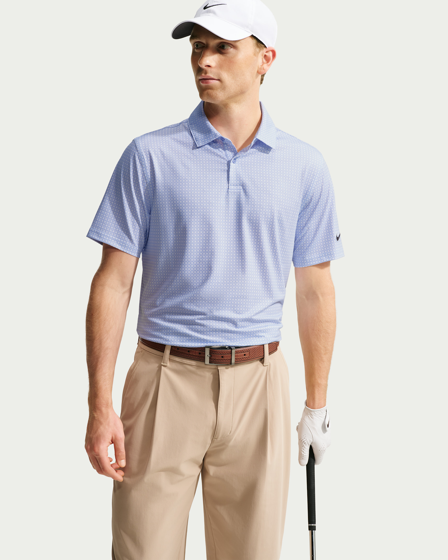 Nike Velocity Dri-FIT Golf-Poloshirt mit Print (Herren) - Purple Fade/Purple Fade/Schwarz