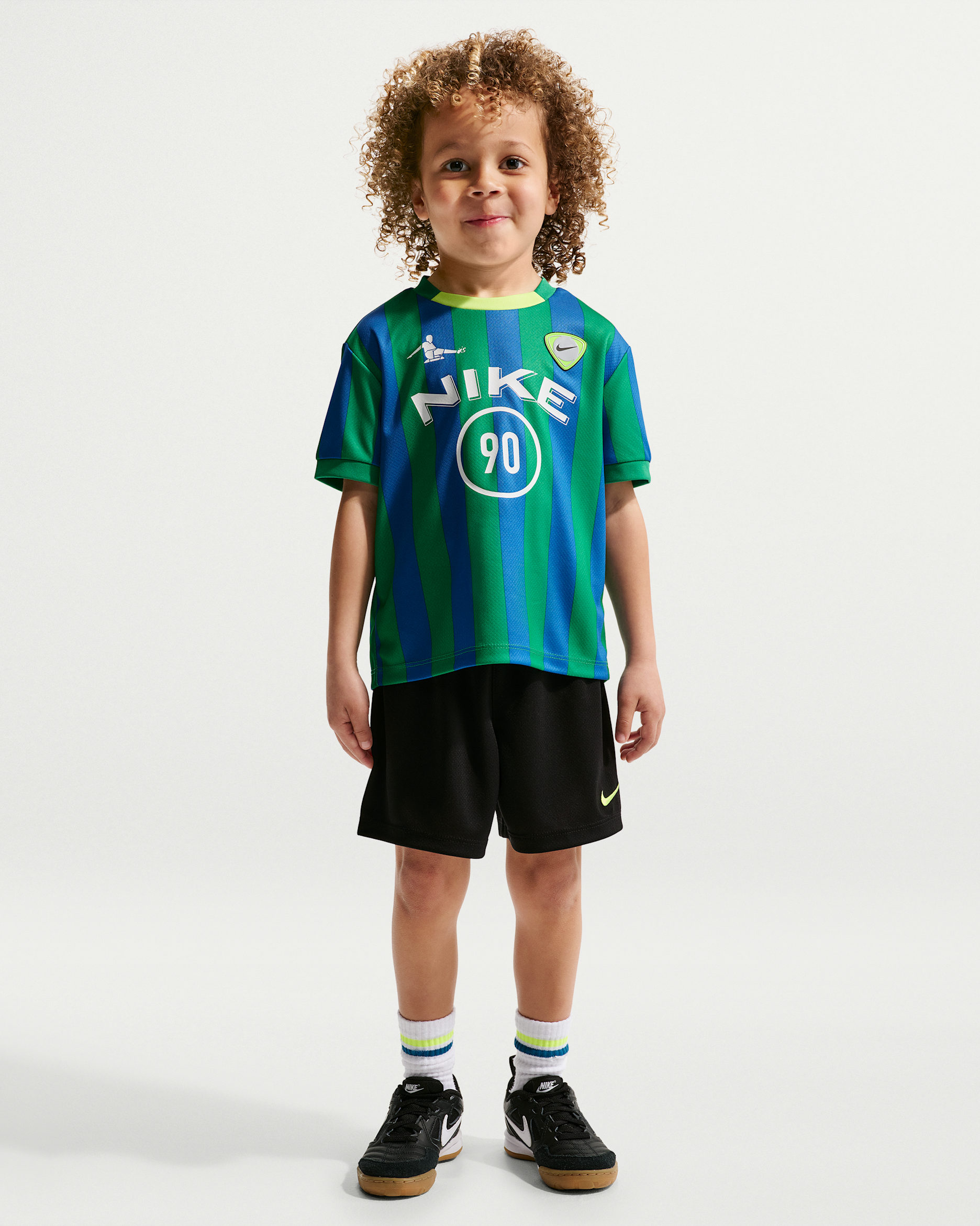 나이키 스포츠웨어 골 모드 베이비 투피스 쇼츠 세트 - 블랙